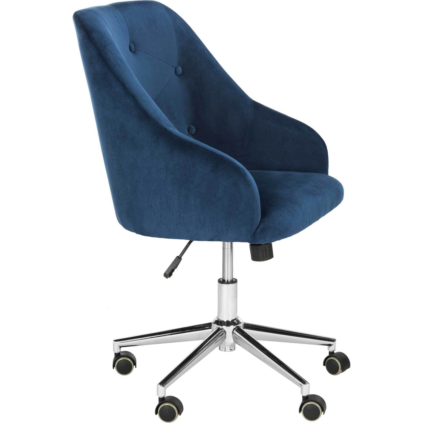 Evelyn Tufted Velvet Swivel Office Chair
