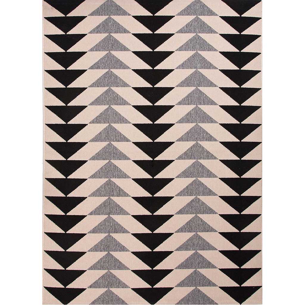 Patio Mckenzie Black/Gray Area Rug