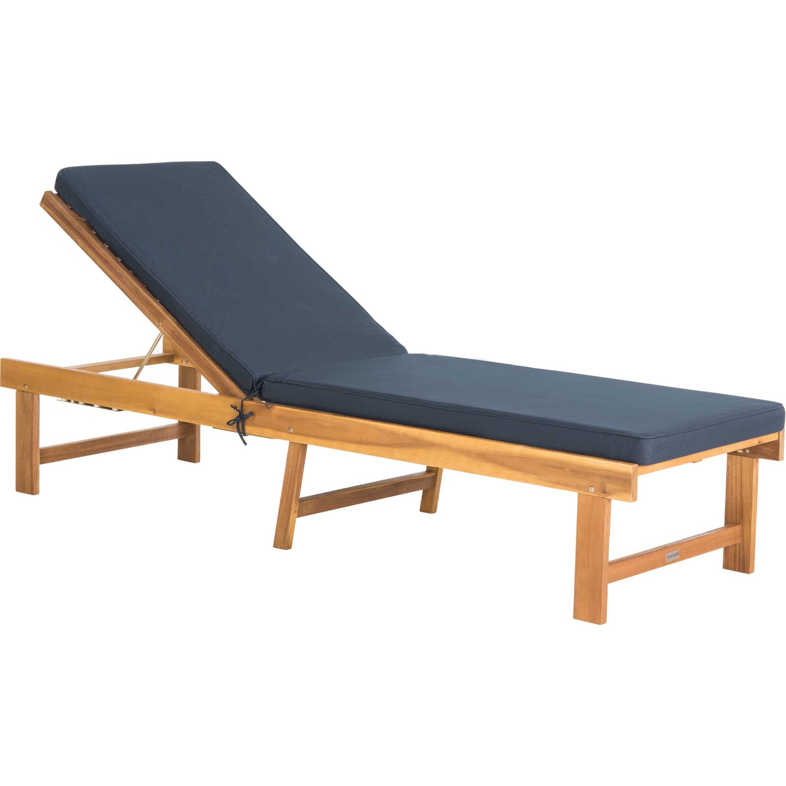 Inaki Chaise Lounge Chair Teak Brown/Navy