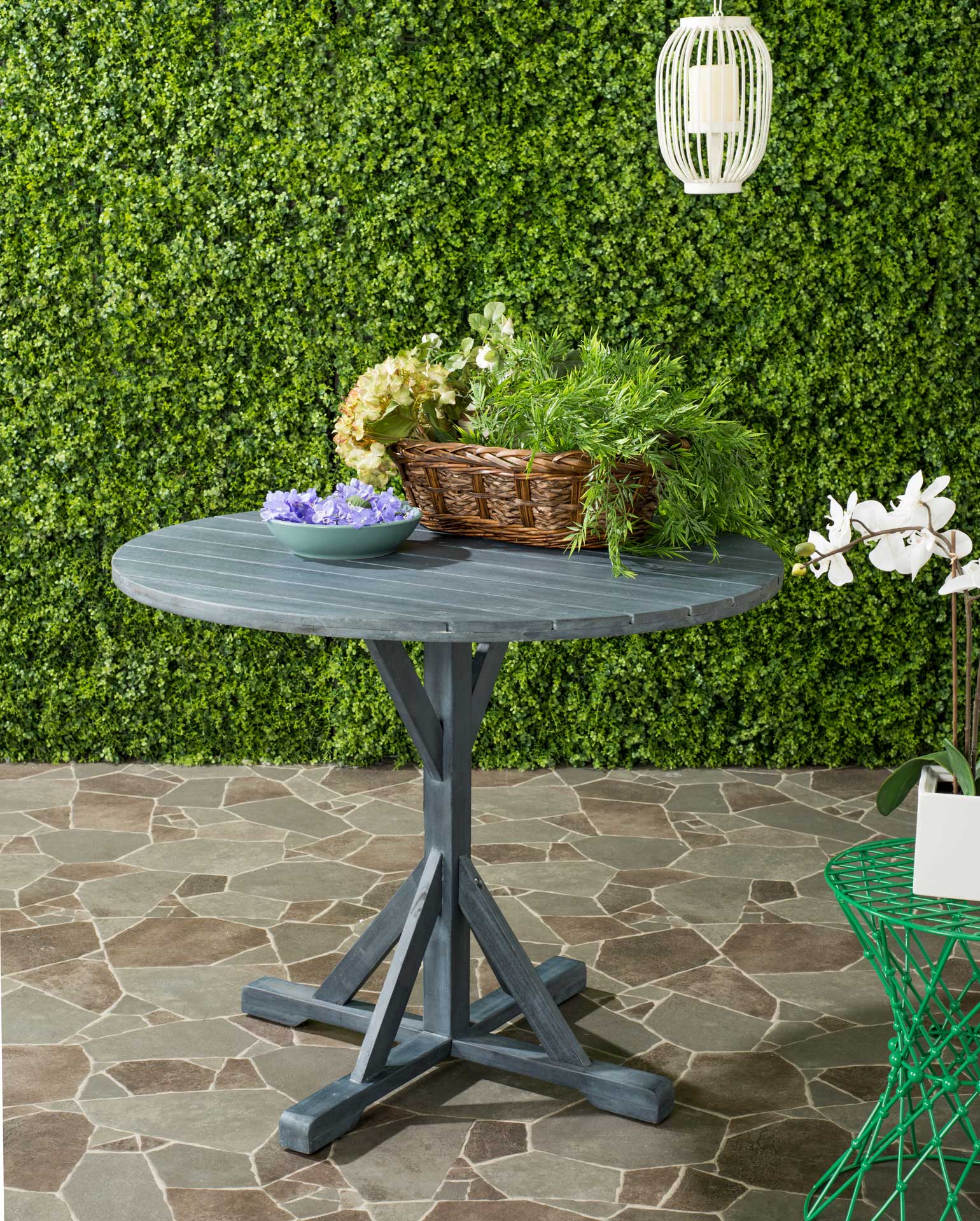 Ardelle Round Table Ash Gray