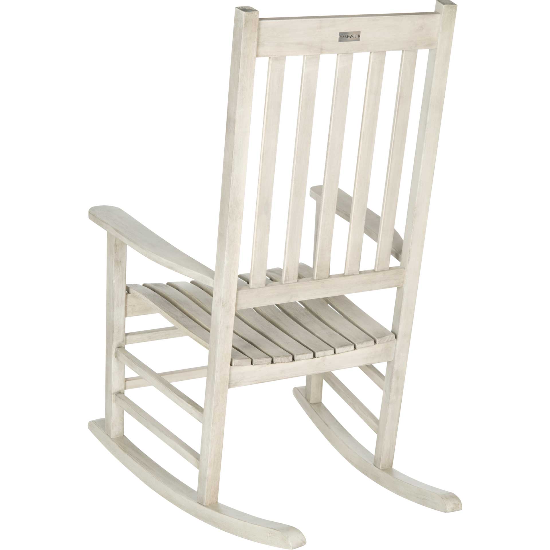 Shag Rocking Chair White Wash