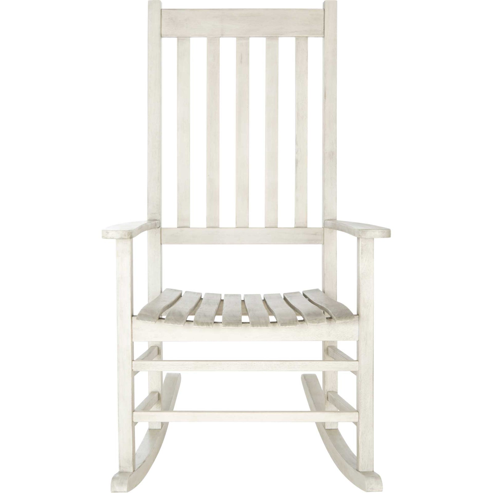 Shag Rocking Chair White Wash