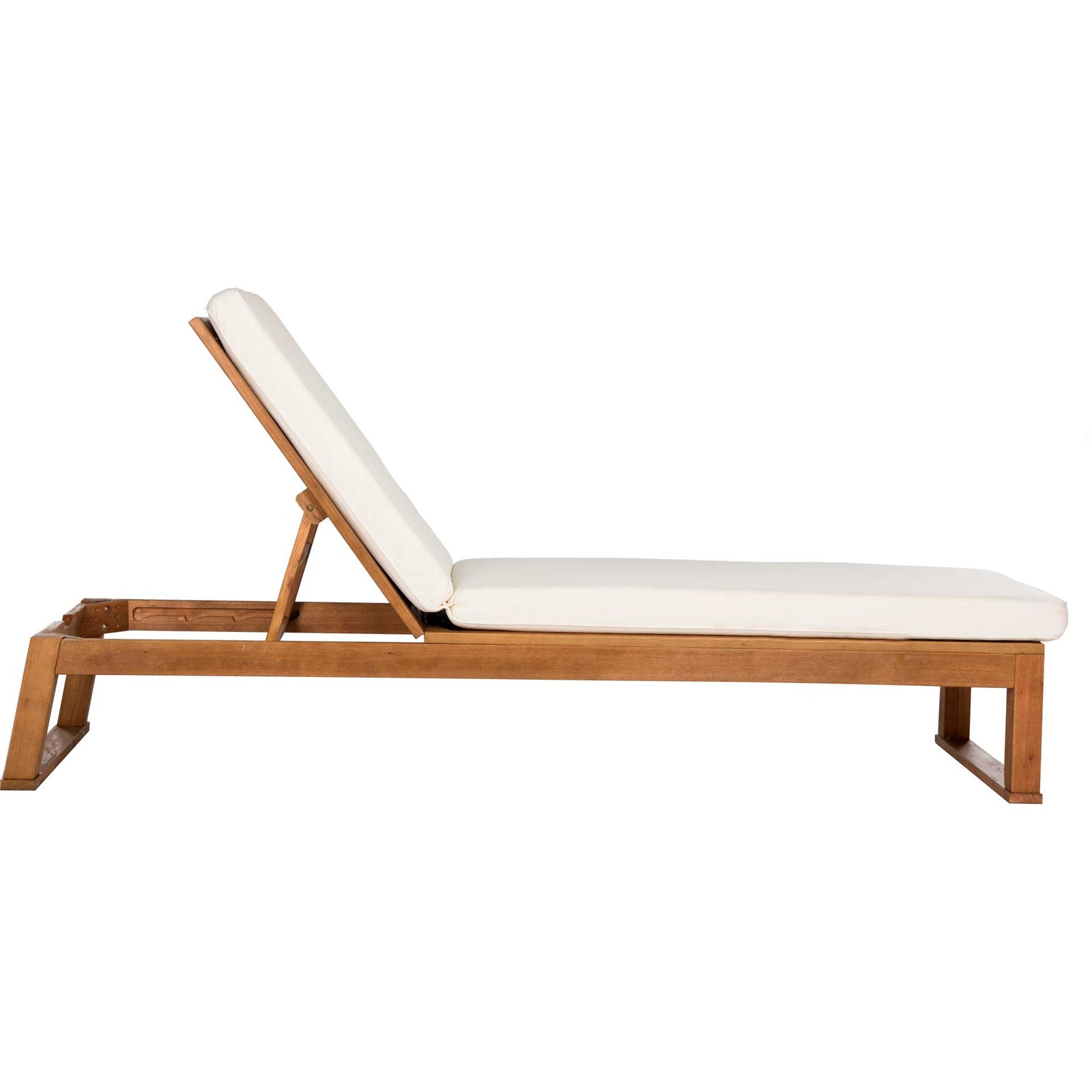 Solstice Sunlounger Teak Brown/Beige