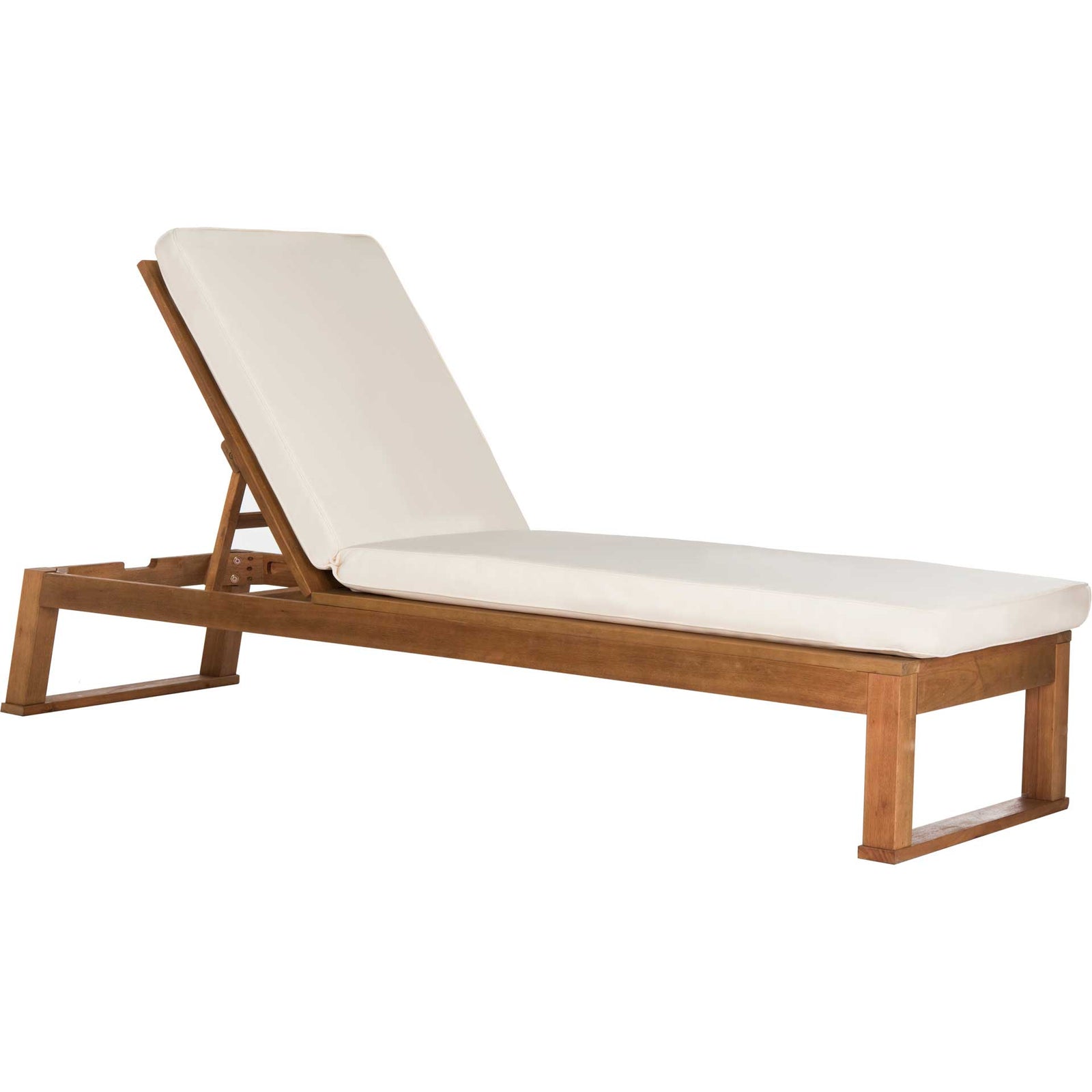 Solstice Sunlounger Teak Brown/Beige