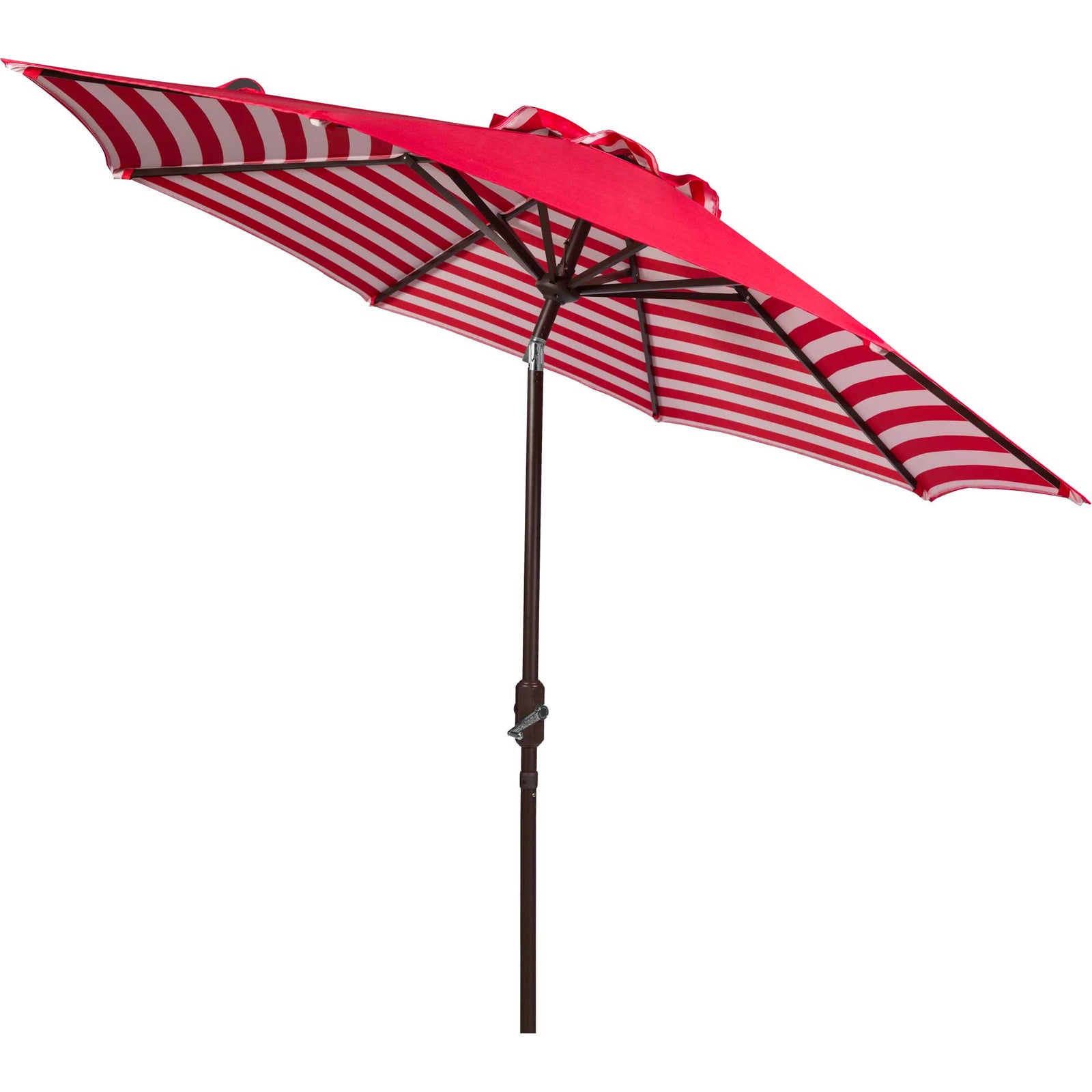 Atara Striped Outdoor Auto Tilt Umbrella Red/White