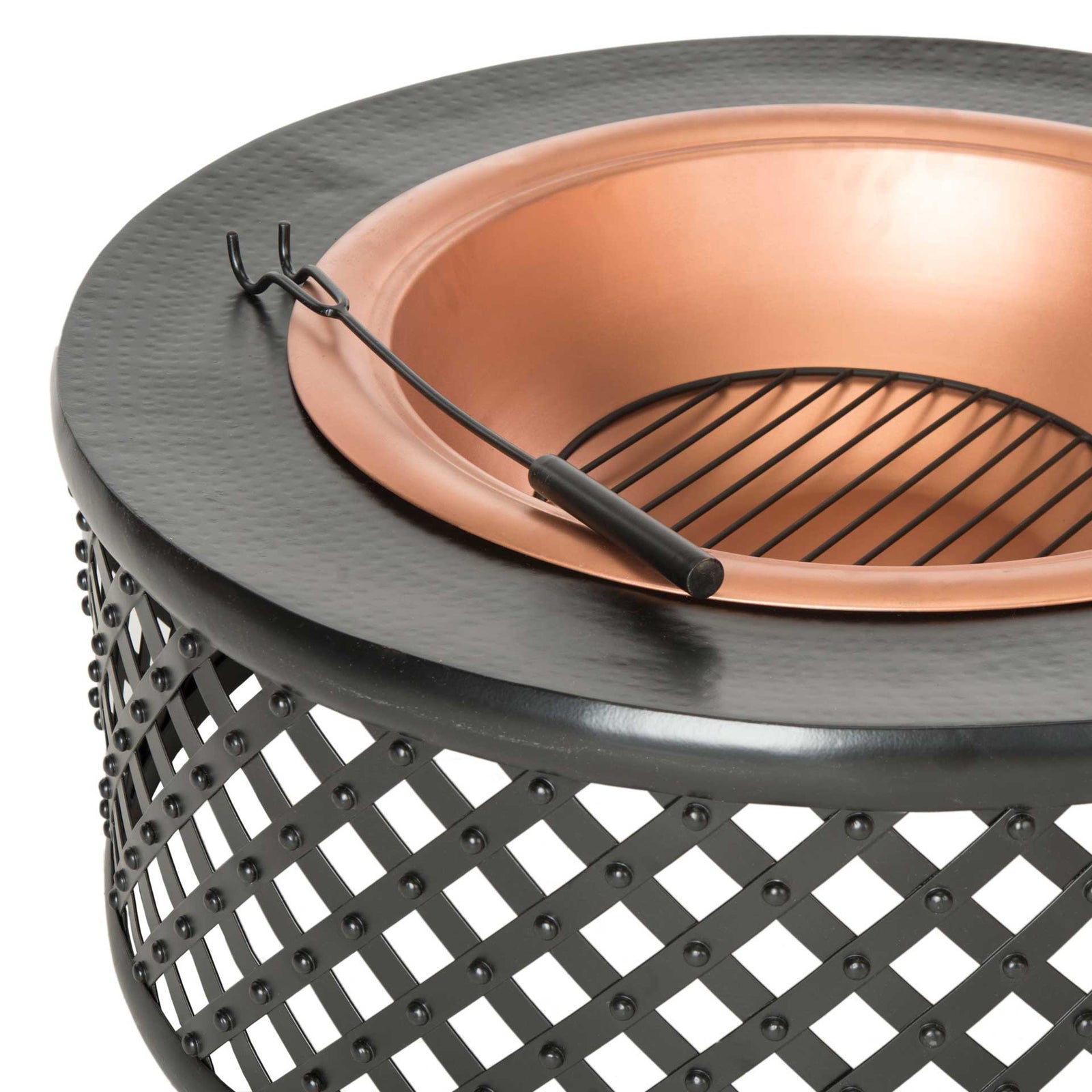 Jamain Fire Pit Copper/Black