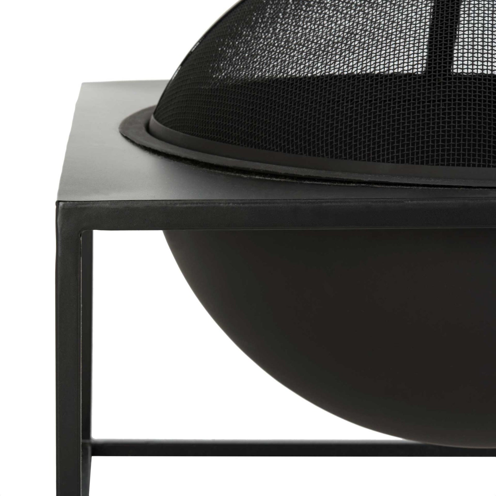 Leena Square Fire Pit Black