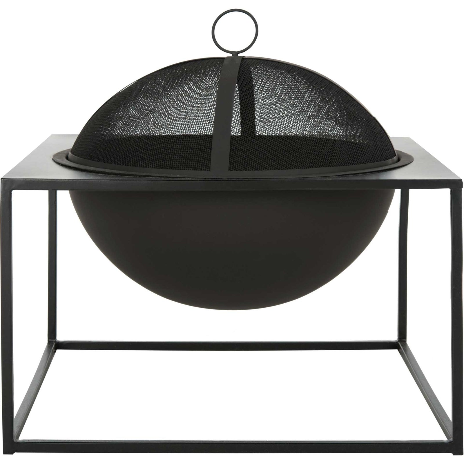 Leena Square Fire Pit Black