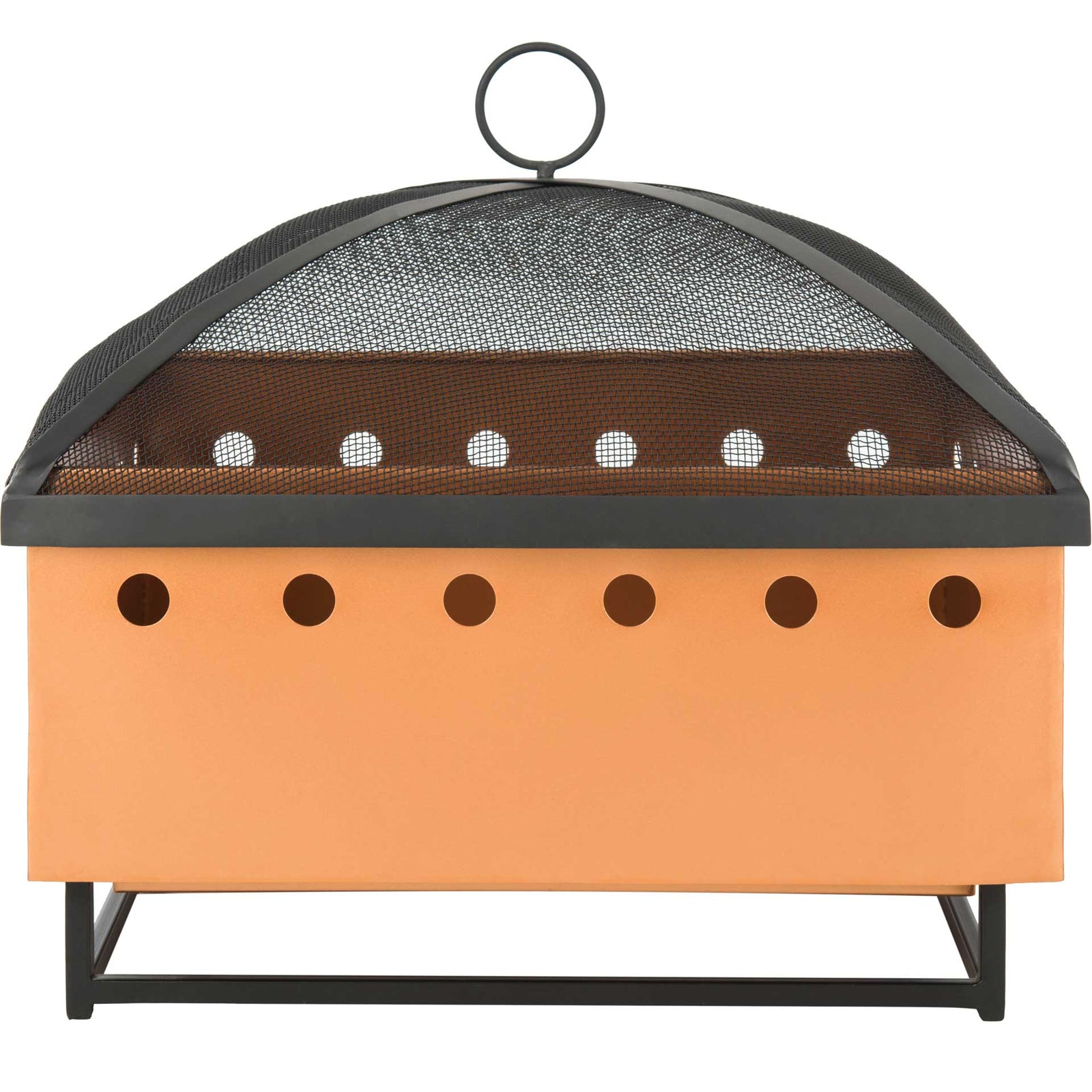 Wynne Square Fire Pit Copper/Black