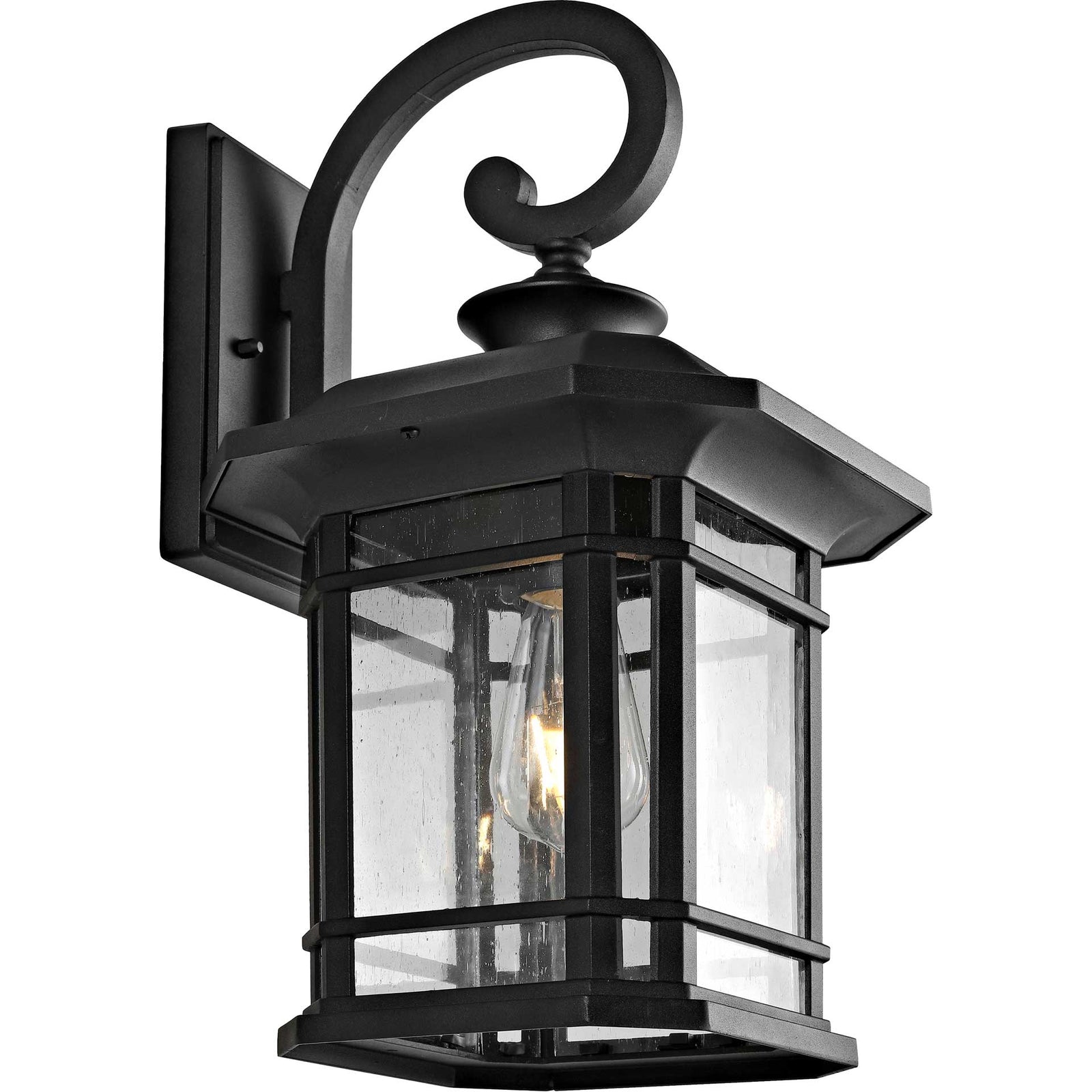 Cedric Outdoor Wall Lantern Black