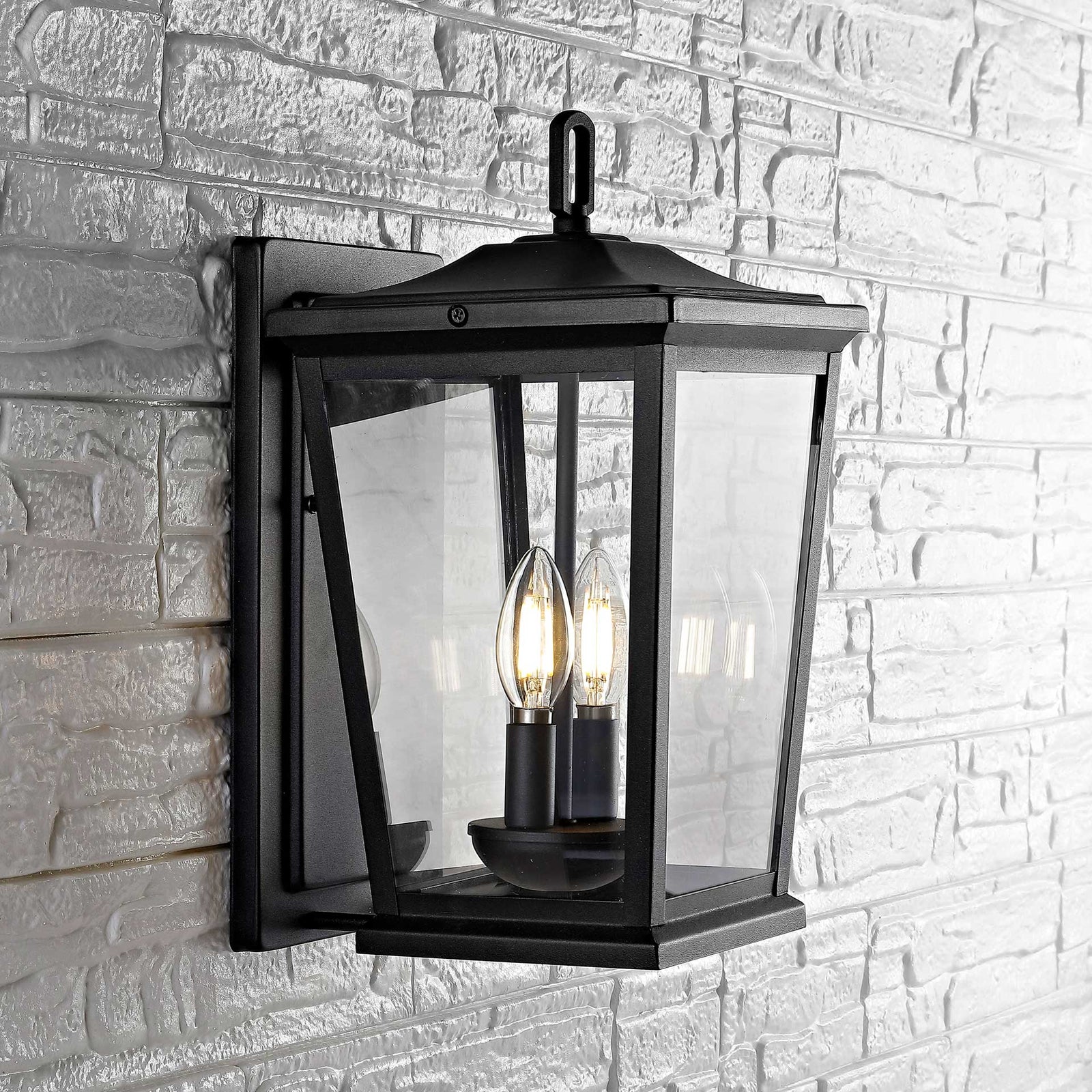 Mori Outdoor Wall Lantern Black