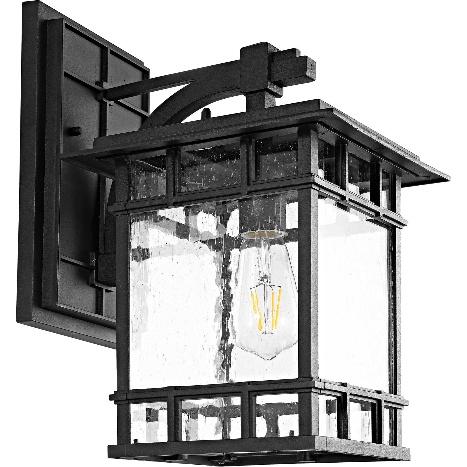 Roe Outdoor Wall Lantern Black