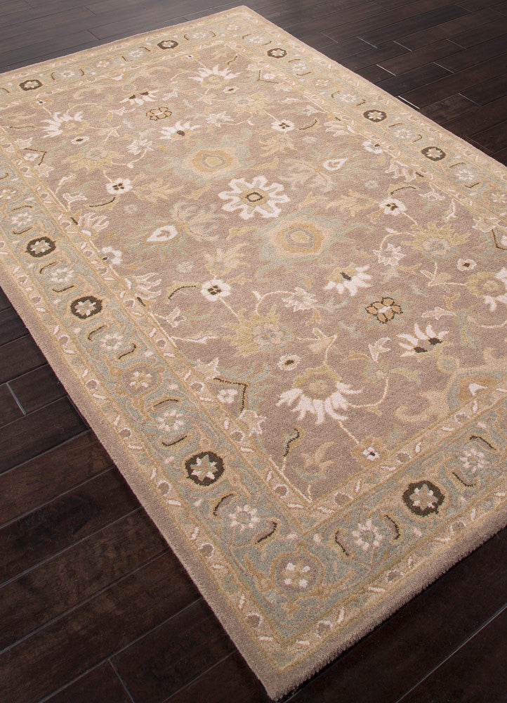 Poeme Abralin Dark Taupe/Ice Blue Area Rug