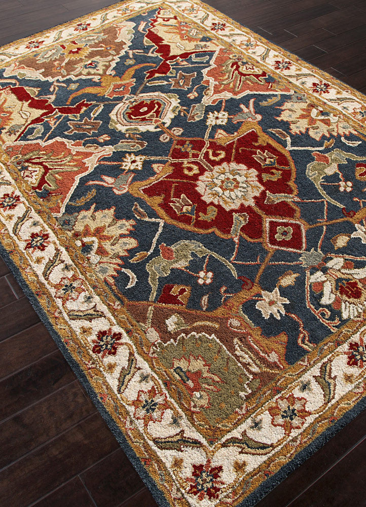 Poeme Aamanda Indigo/Antique White Area Rug