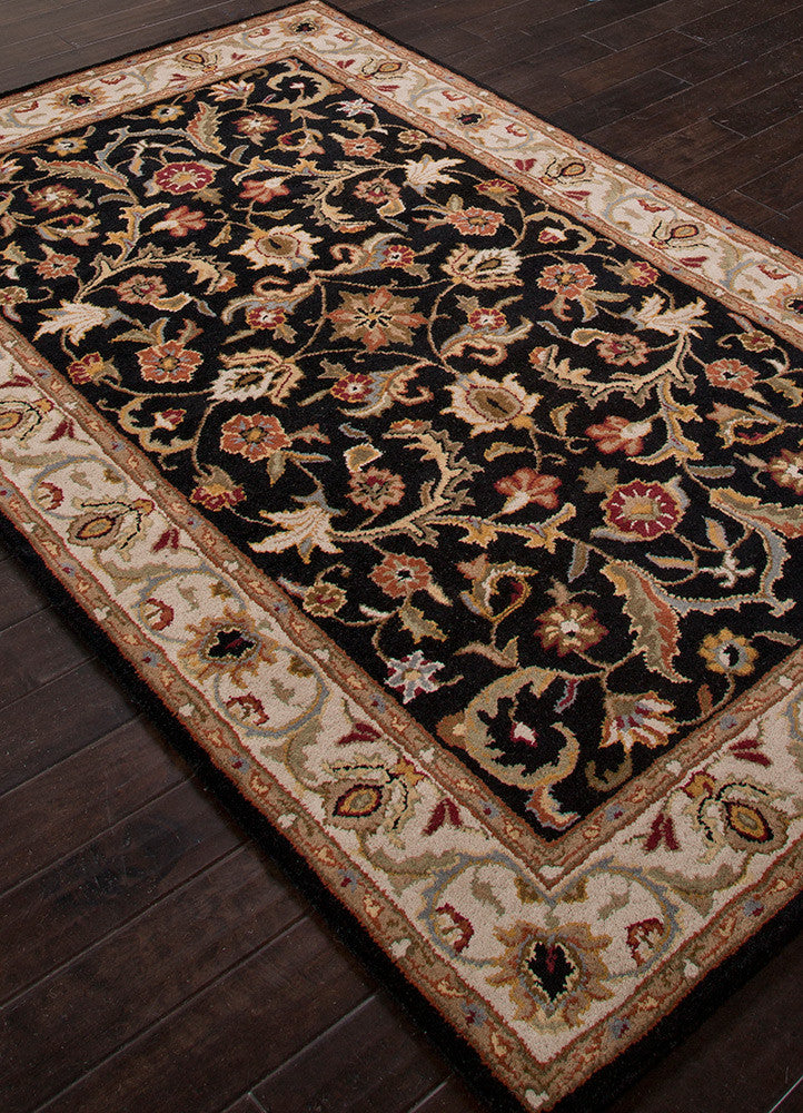 Poeme Gascony Jet Black/Spray Green Area Rug