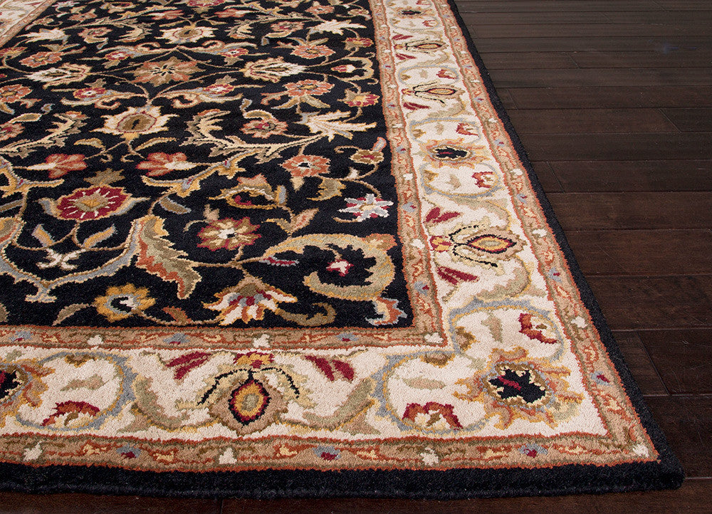 Poeme Gascony Jet Black/Spray Green Area Rug