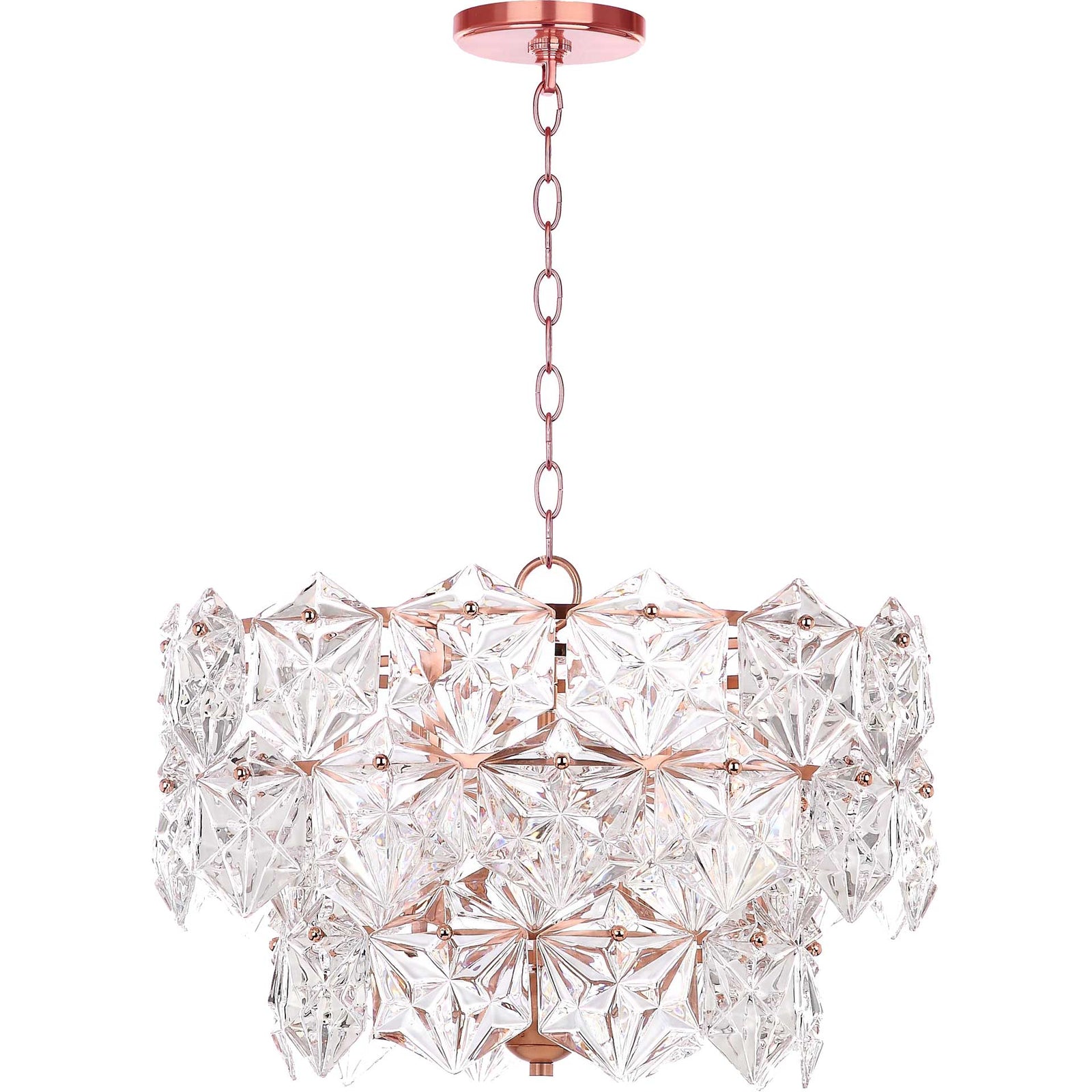 Signal Adjustable Pendant Clear/Copper