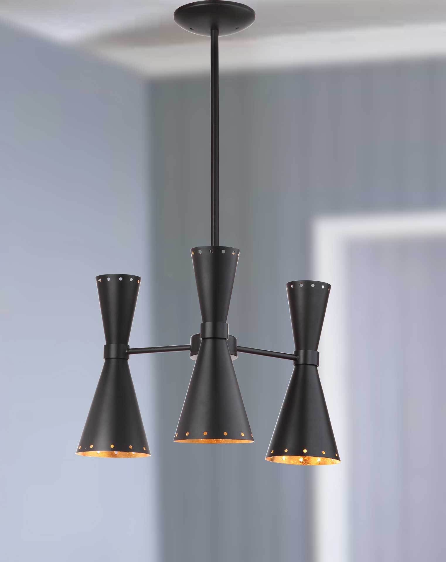 Elliott Adjustable Pendant Black