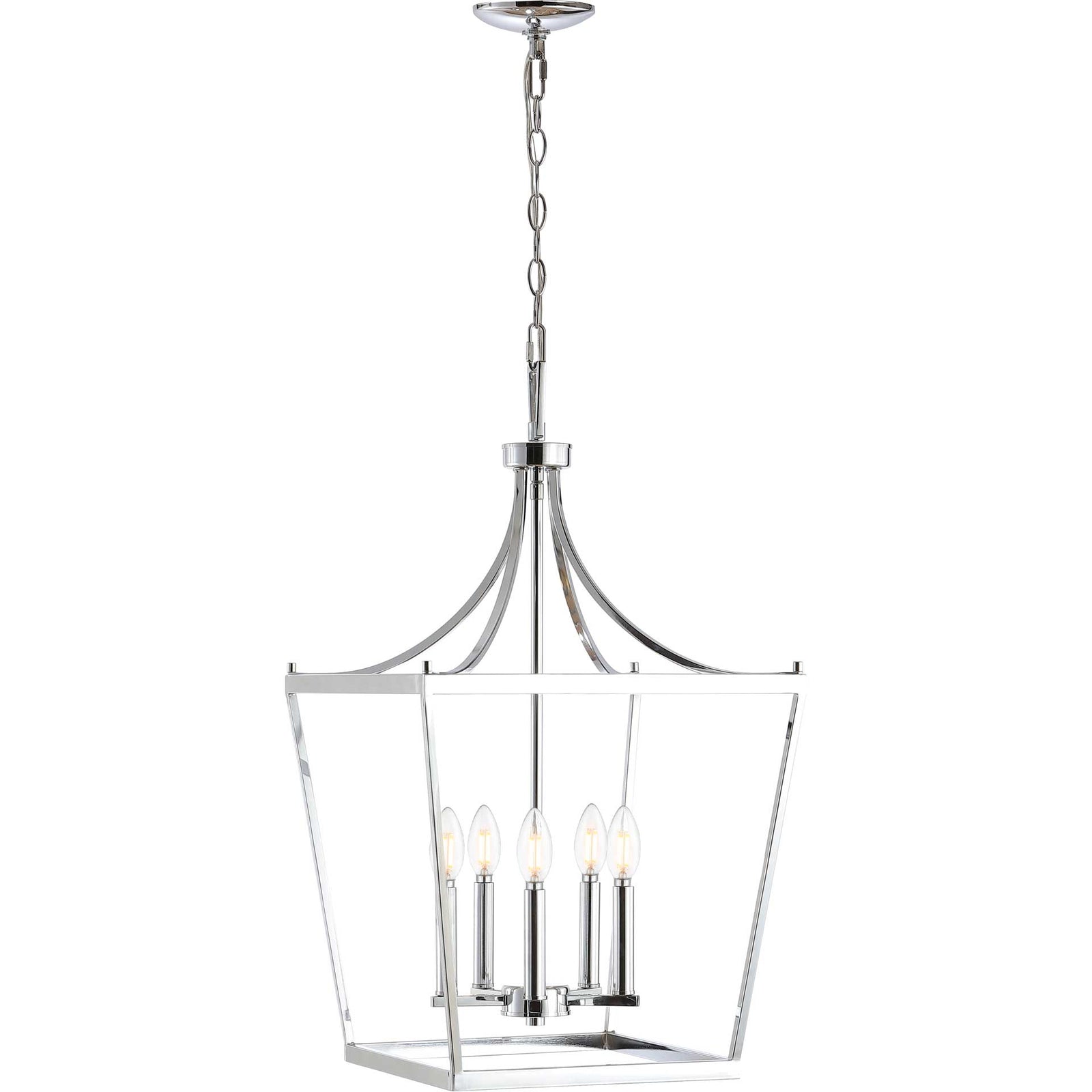 Kelesie 5 Light Pendant Chrome