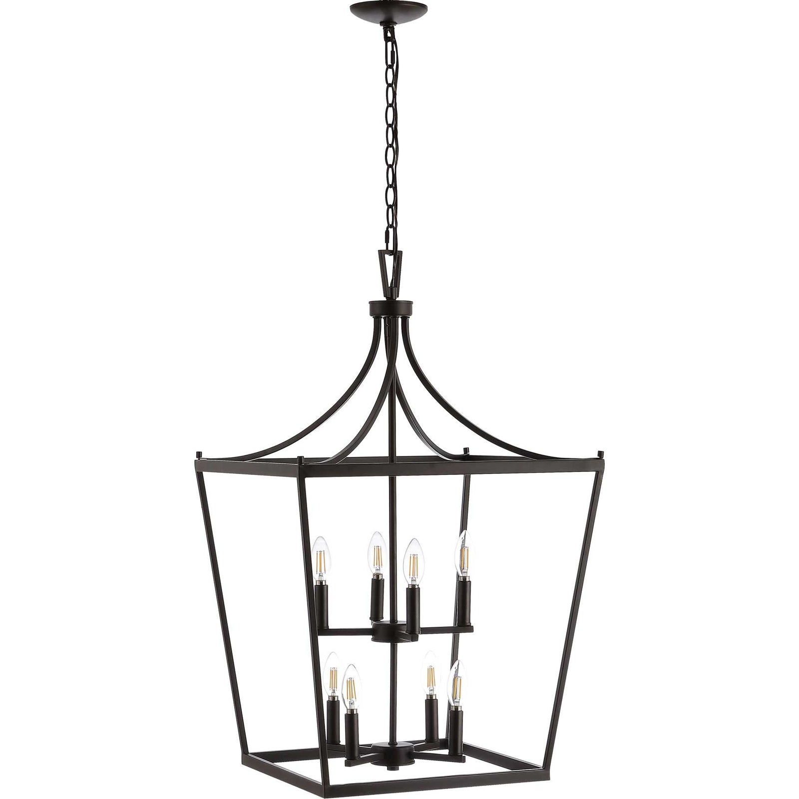 Varina 8 Light Pendant Bronze/Black