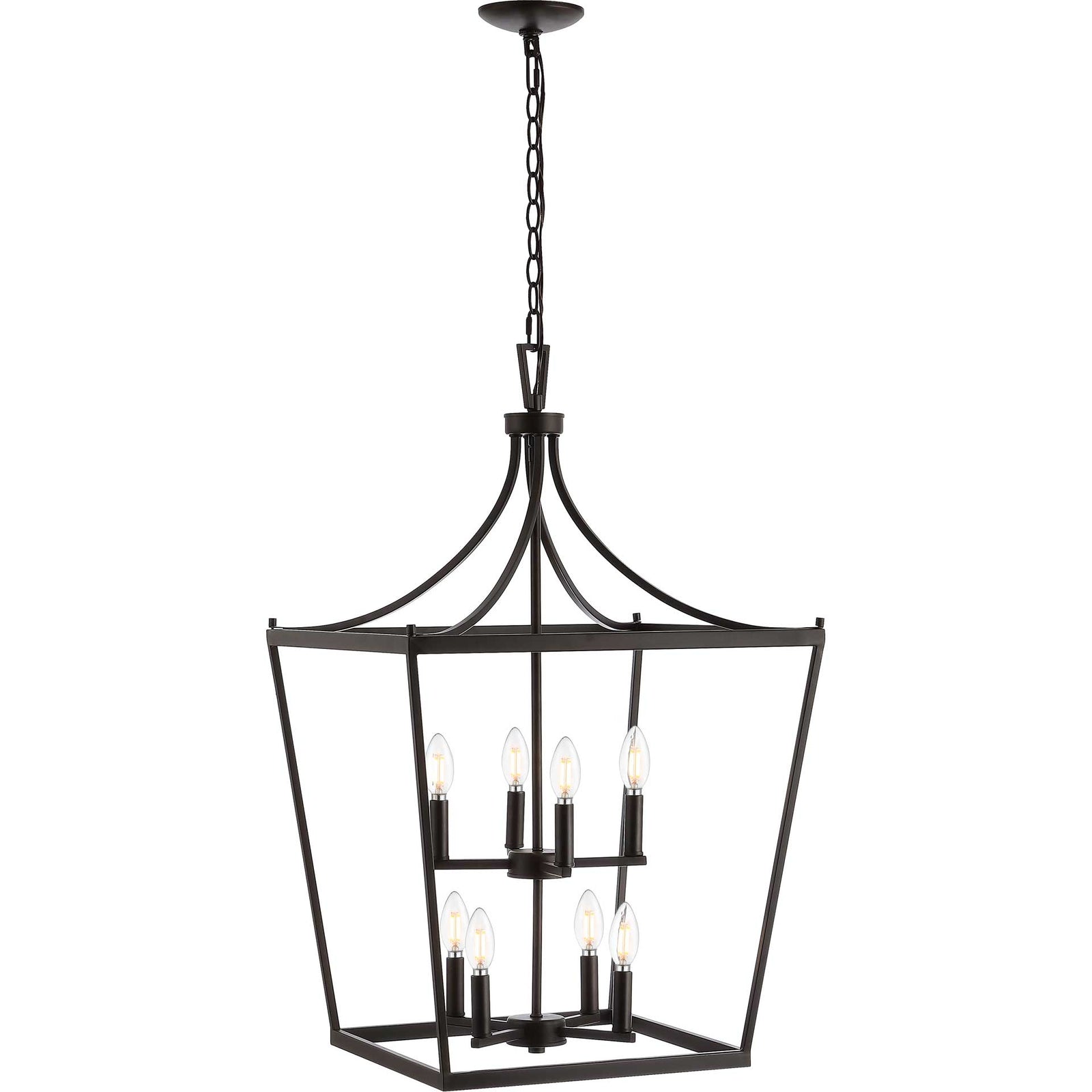 Varina 8 Light Pendant Bronze/Black