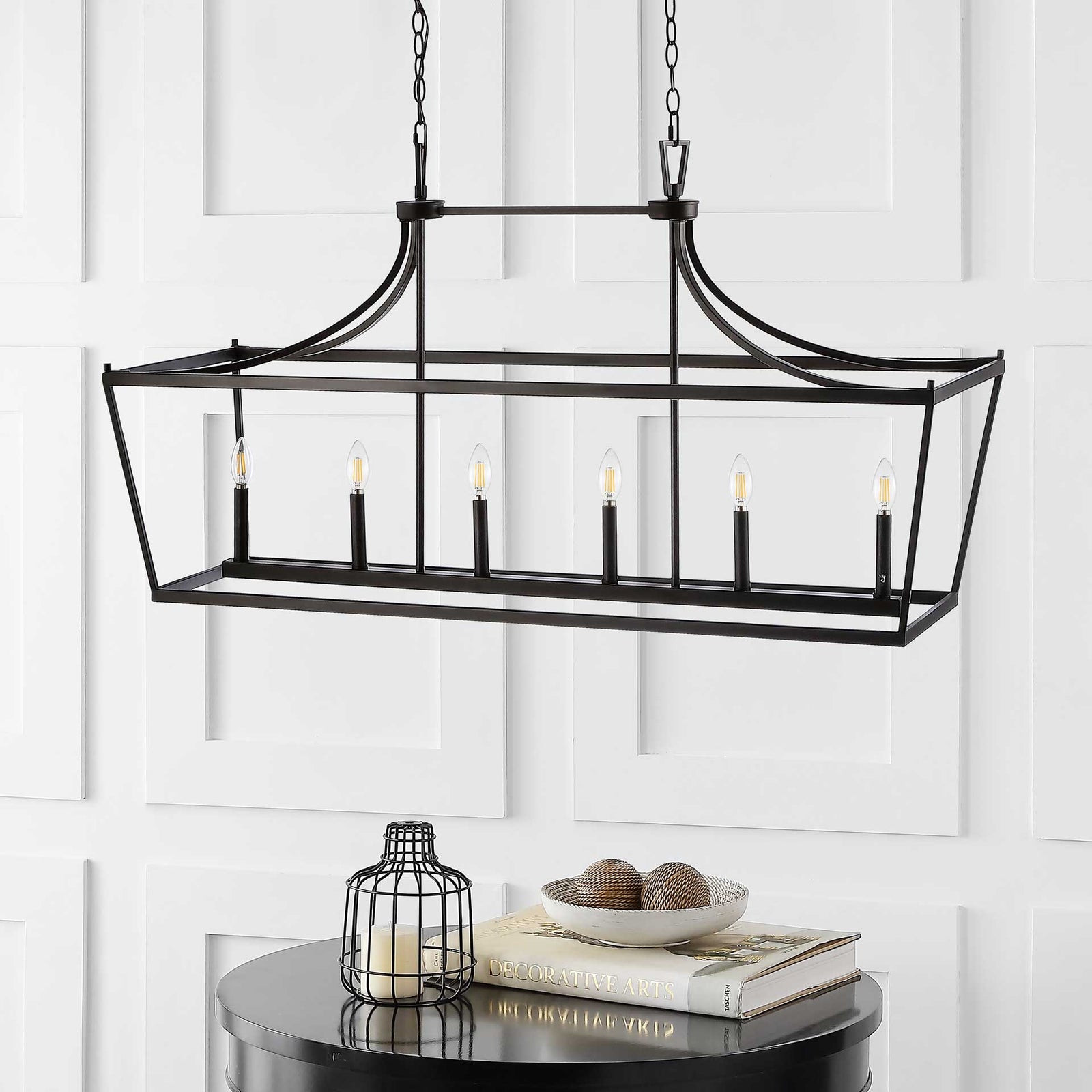 Arverne 6 Light Pendant Bronze/Black