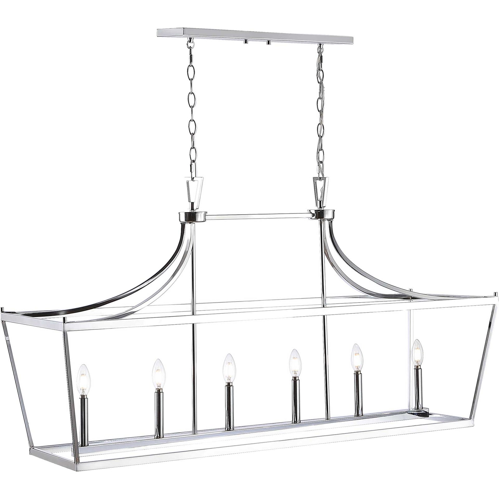 Arverne 6 Light Pendant Chrome