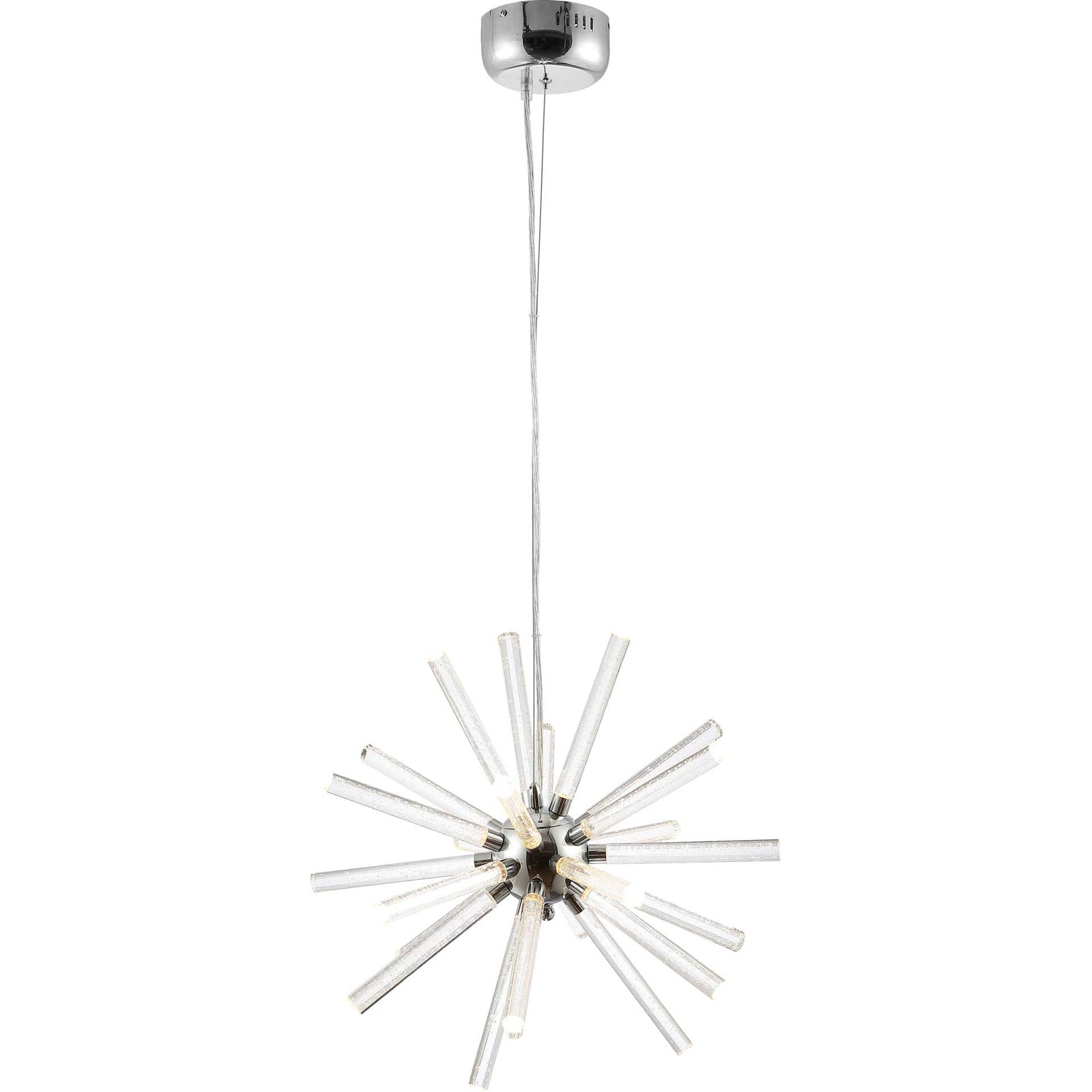 Genevra LED Pendant Chrome/Clear