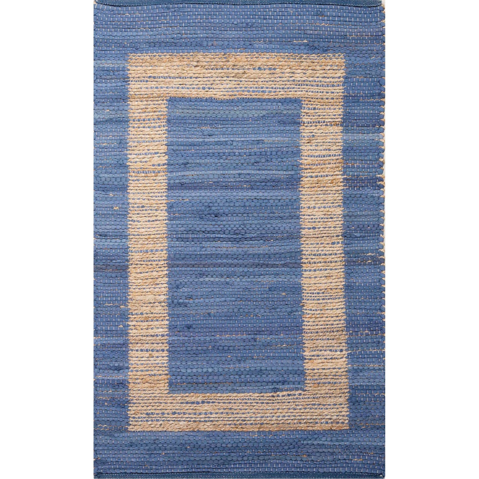 Prime Plus Pradesh Blue Stripe/Natural Area Rug