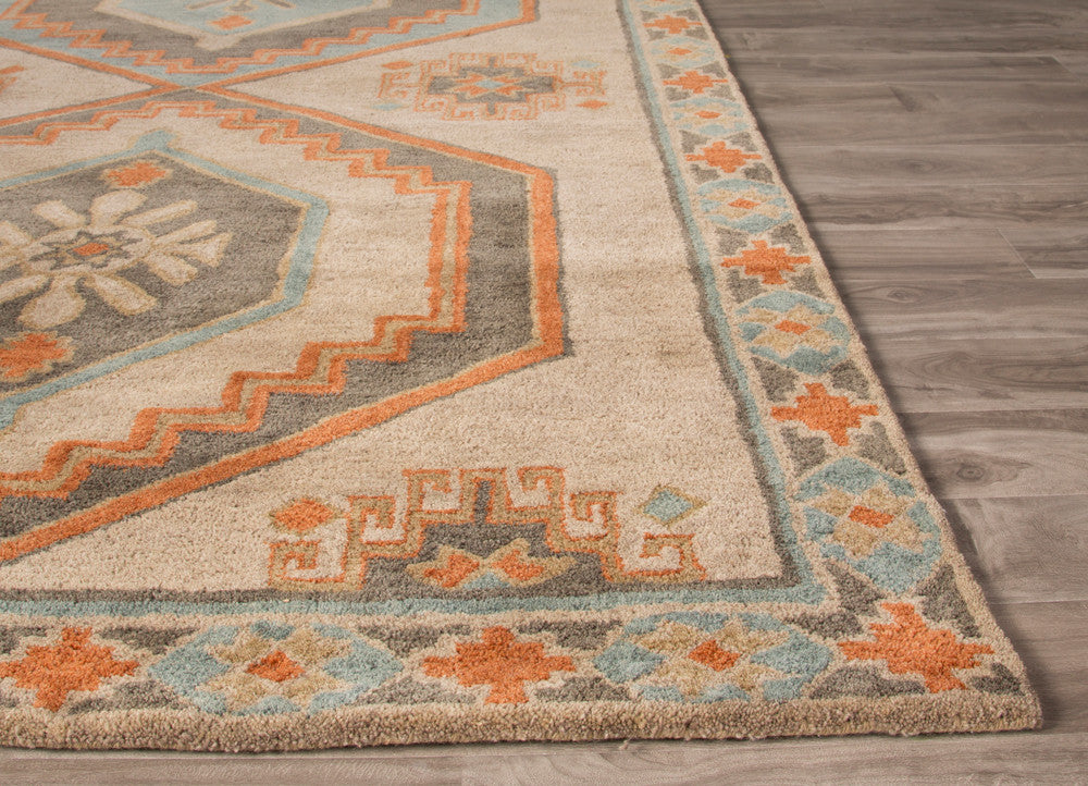 Preston Jameson Taupe/Orange Area Rug