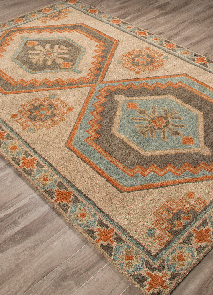 Preston Jameson Taupe/Orange Area Rug