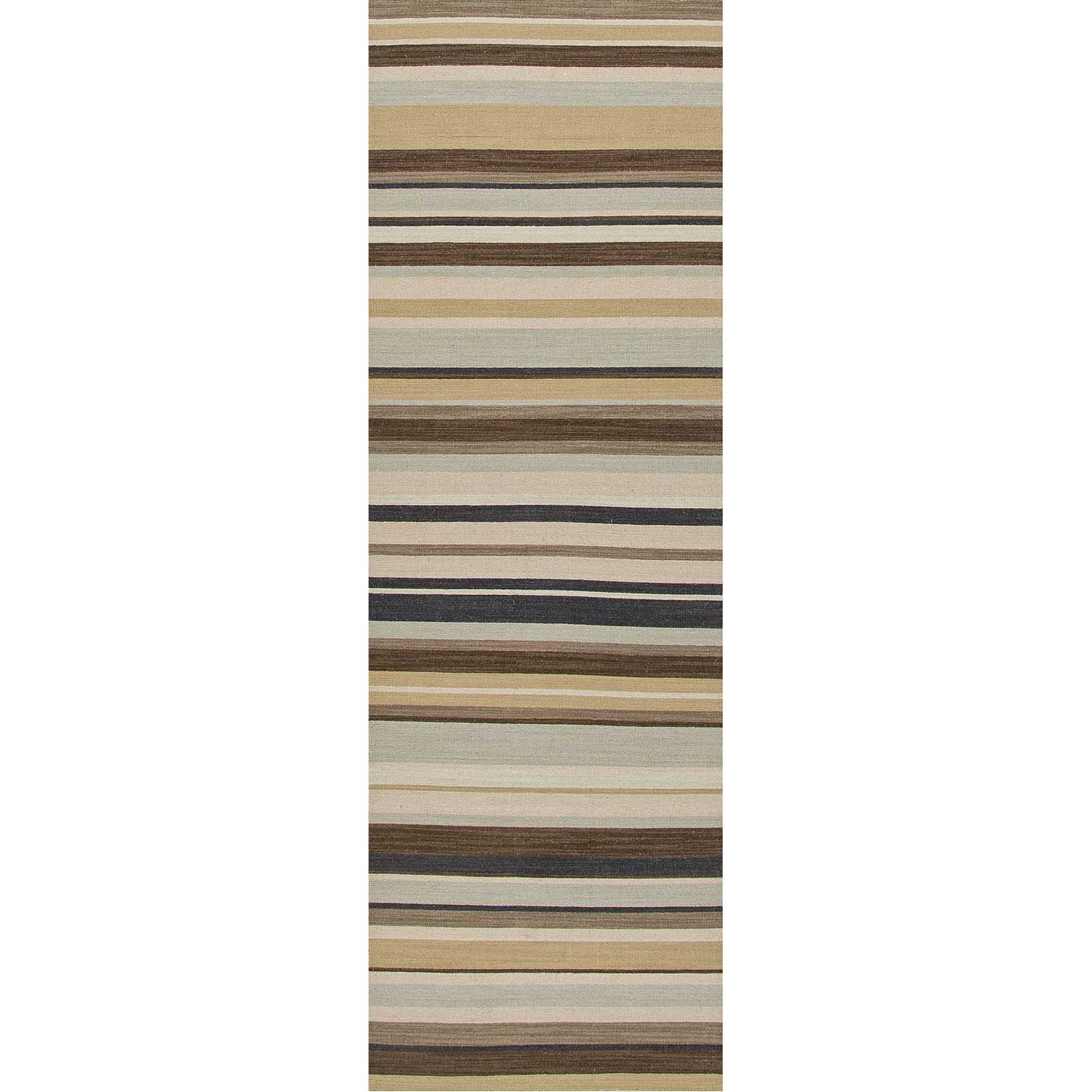 Pura Vida Tamarindo Ice Blue/Dark Ivory Runner Rug
