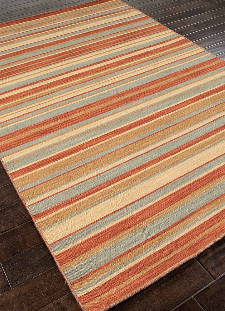 Pura Vida Tamarindo Sea Green/Rust Area Rug