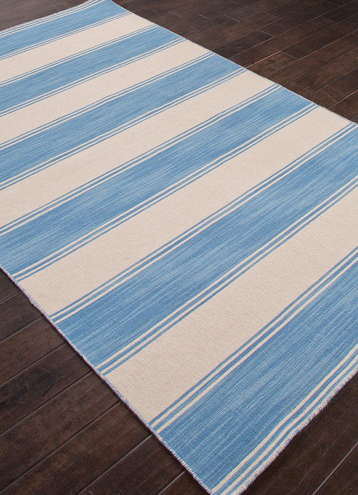 Pura Vida Ciudad Brilliant Blue/White Ice Area Rug