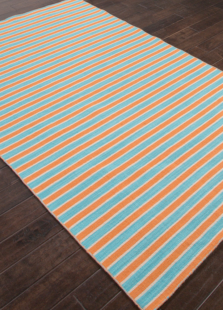 Pura Vida Ayuda Vermillion Orange/Baltic Area Rug