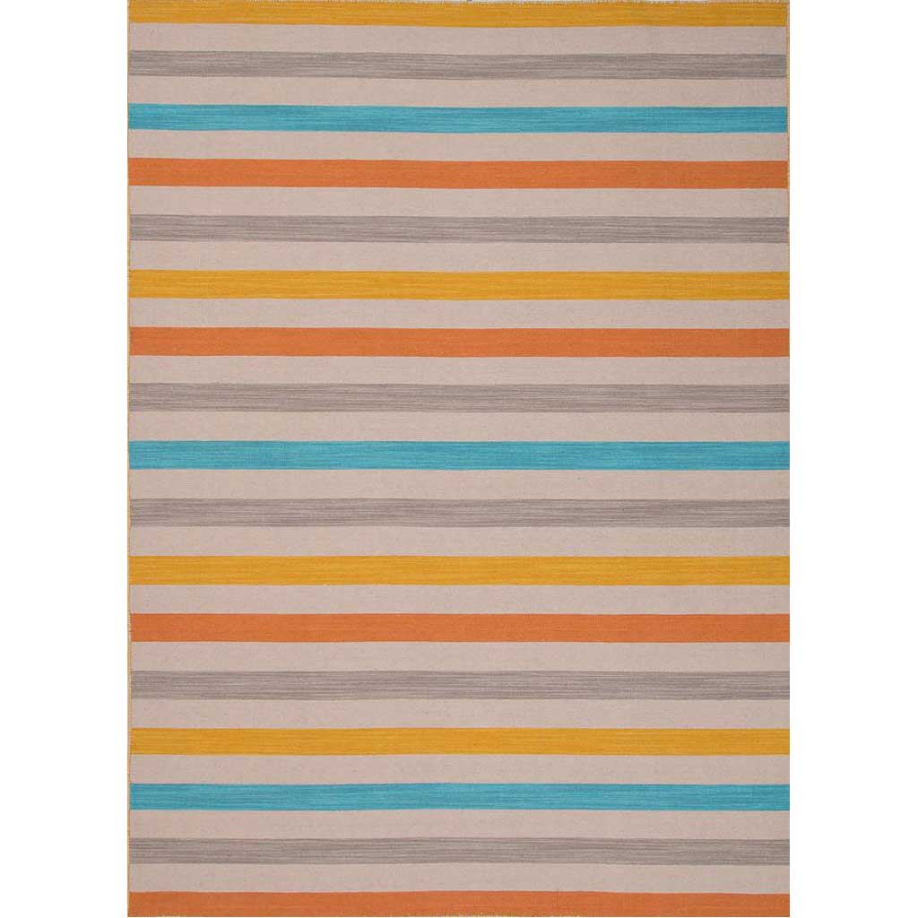 Pura Vida Bosque Oyster Gray/Blue Atool Area Rug