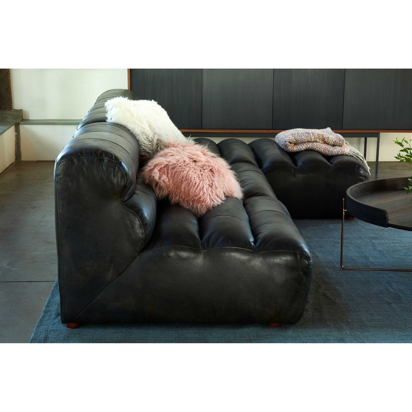 Ramses Leather Chaise