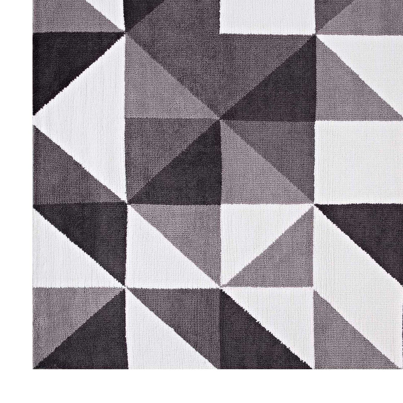 Kayes Mosaic Area Rug Black/Gray/White