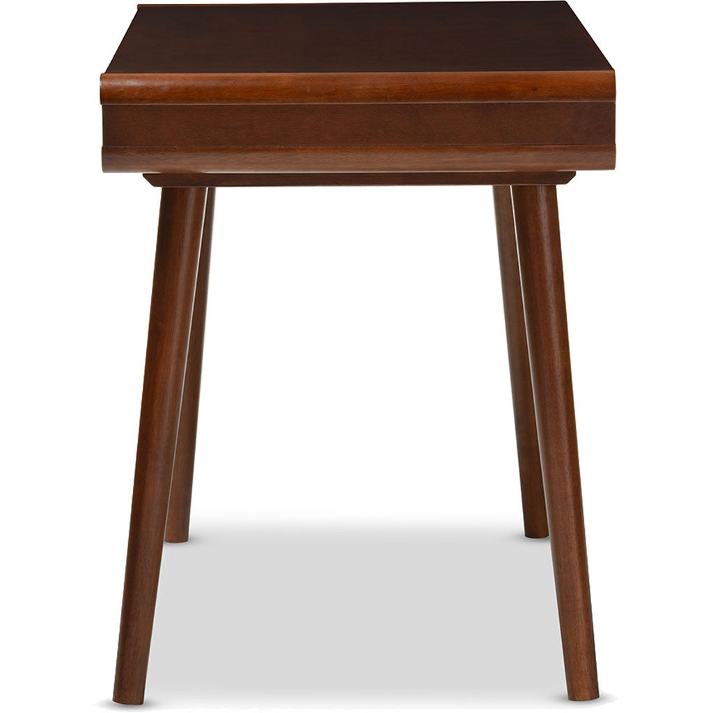 Chelsea Office Desk White/Walnut