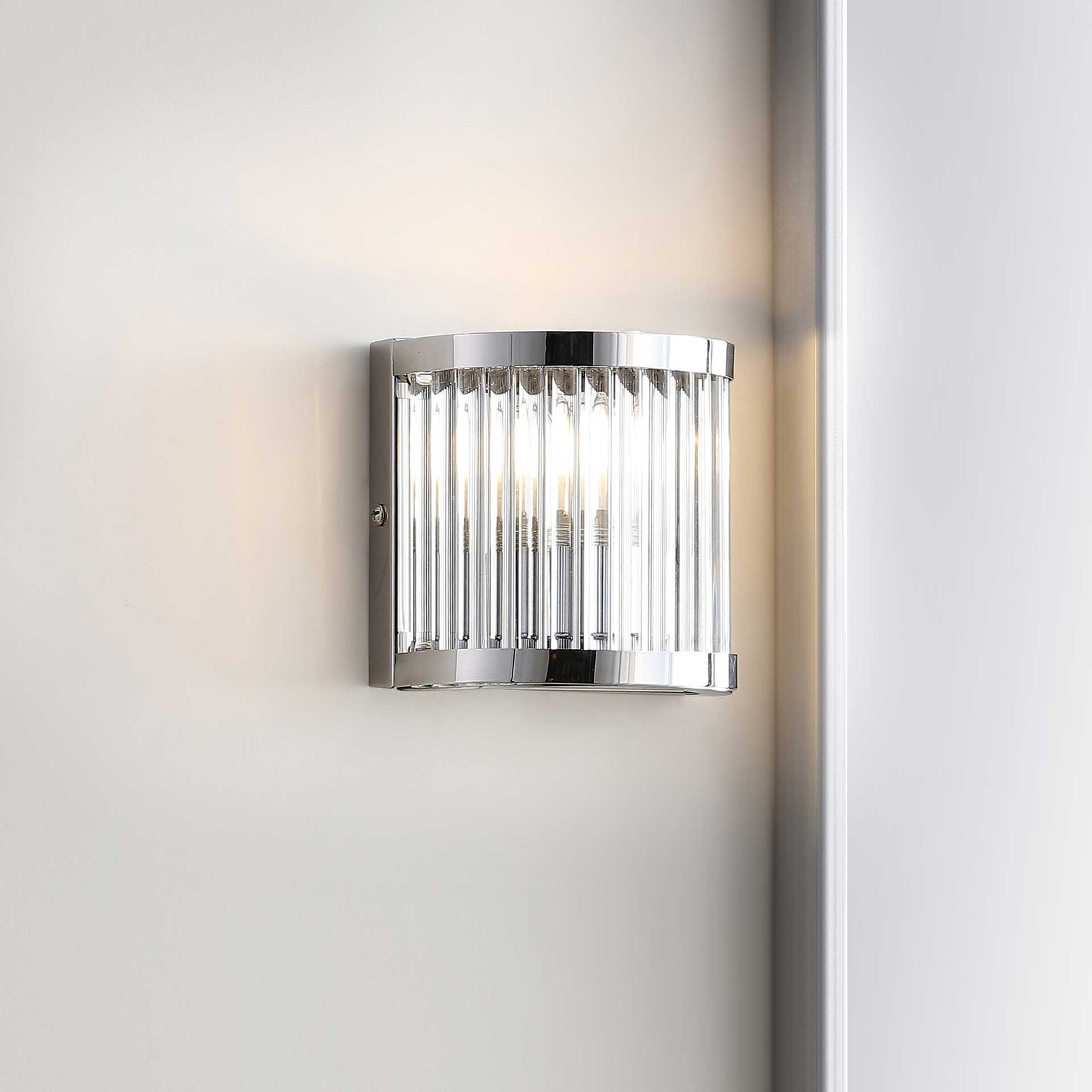 Jaden Wall Sconce Chrome/Clear
