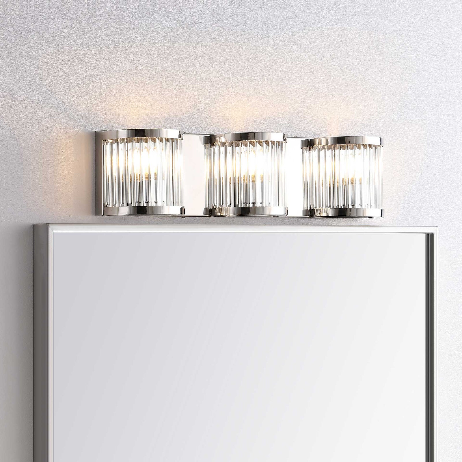 Mariana Three Light Wall Sconce Chrome/Clear