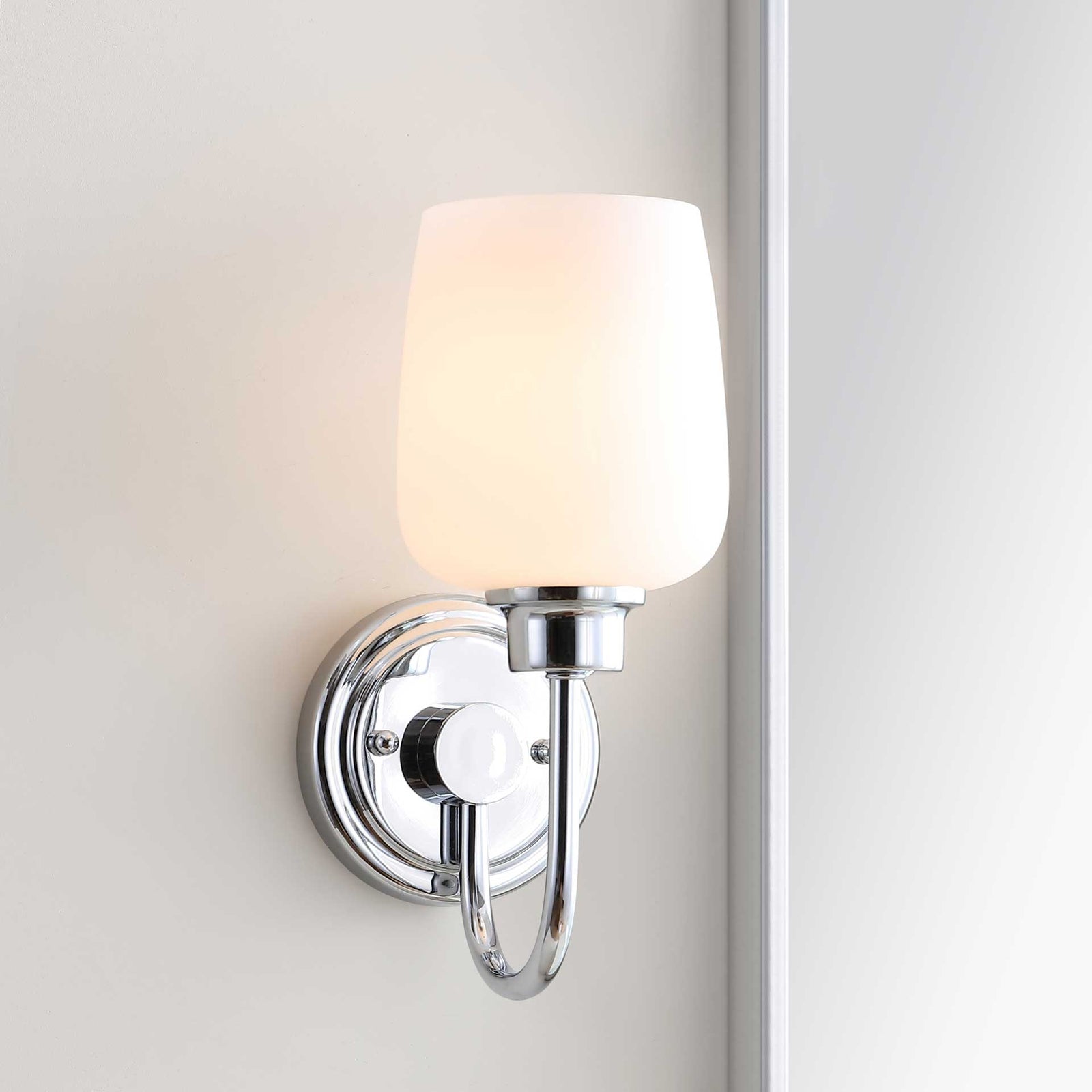 Carthage Bathroom Sconce Chrome