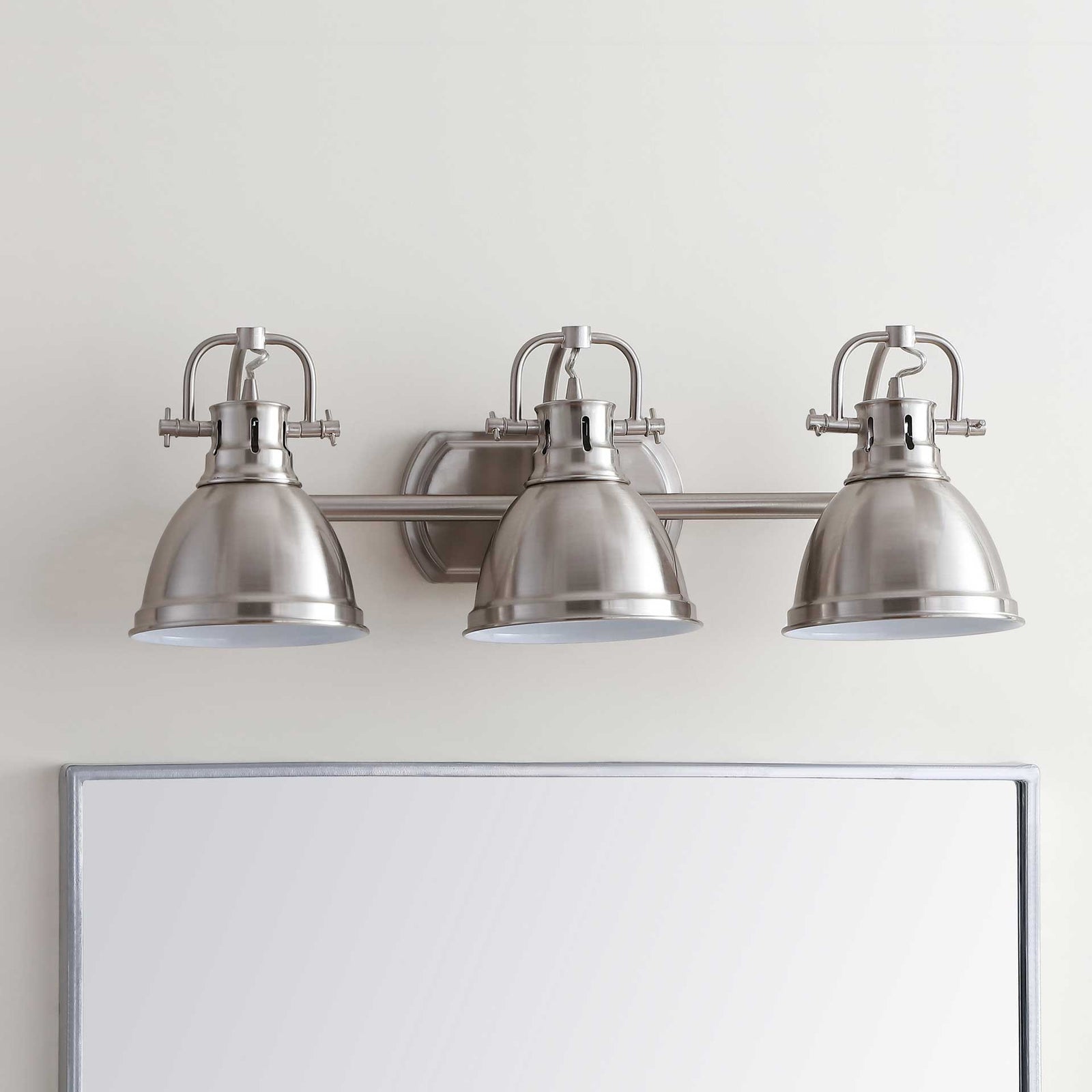 Rome 3 Light Sconce Brush Nickel