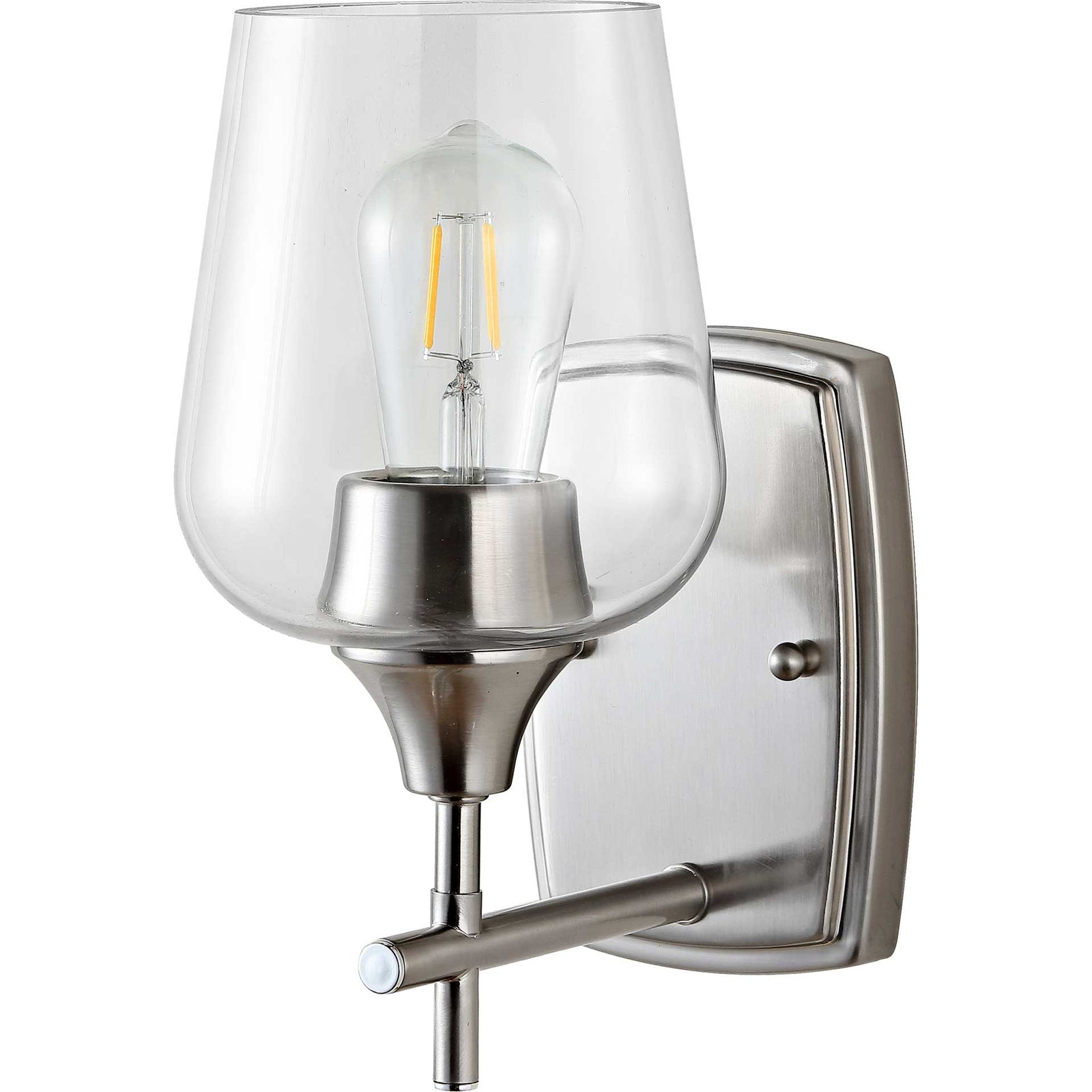 Valerie Wall Sconce Nickel/Clear