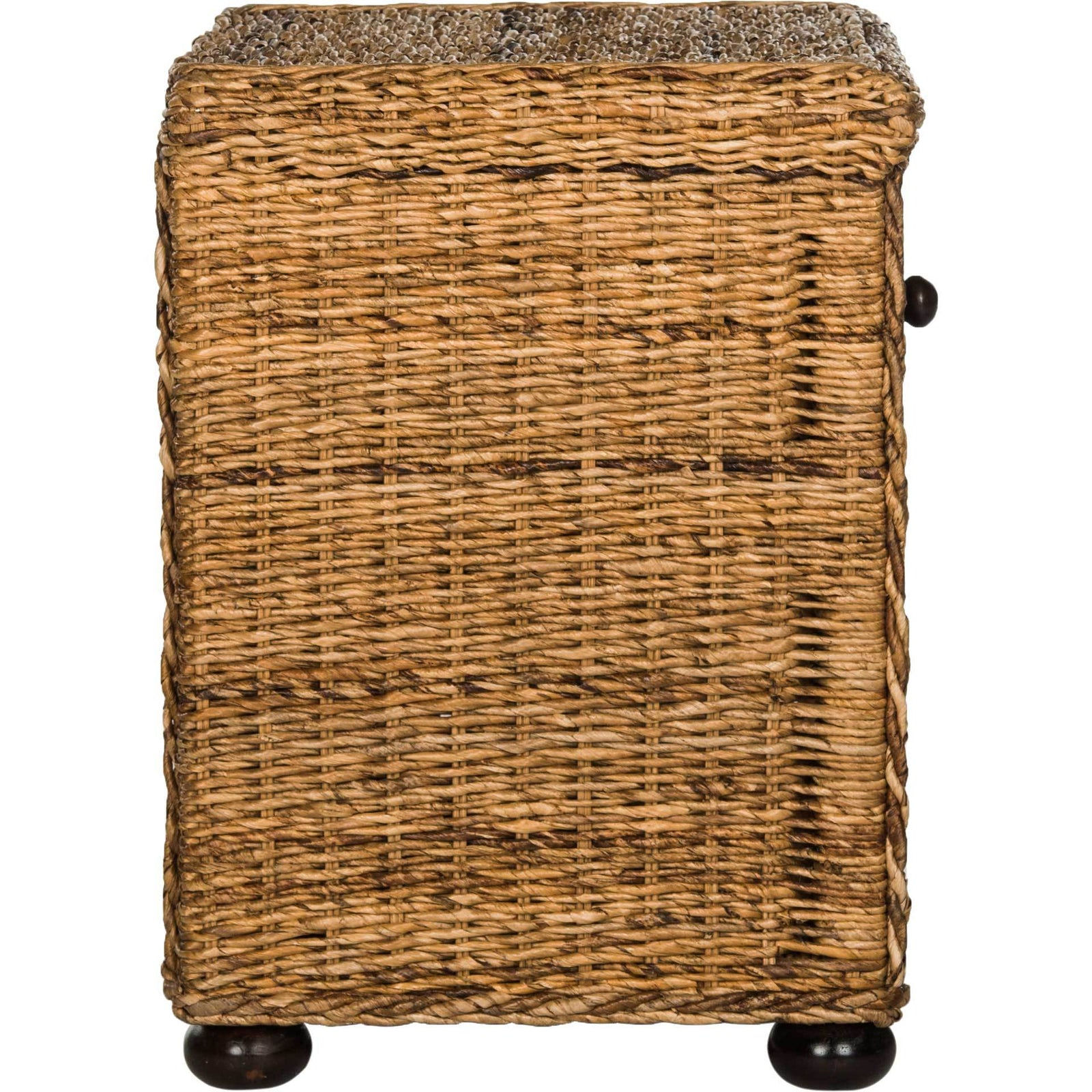 Macy Natural Brown Wicker Nightstand