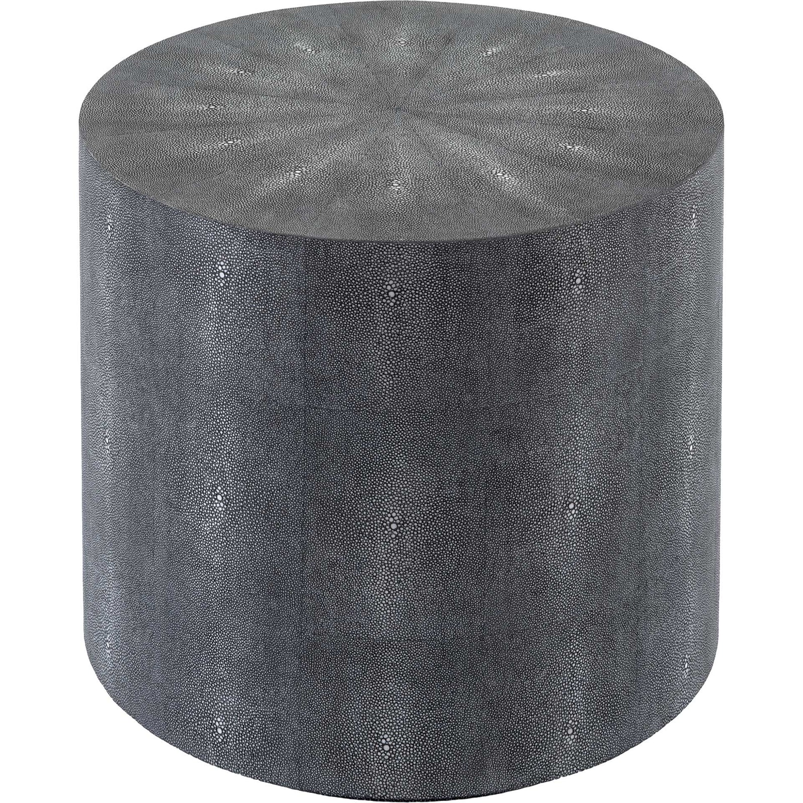 Digress Faux Shagreen End Table Black