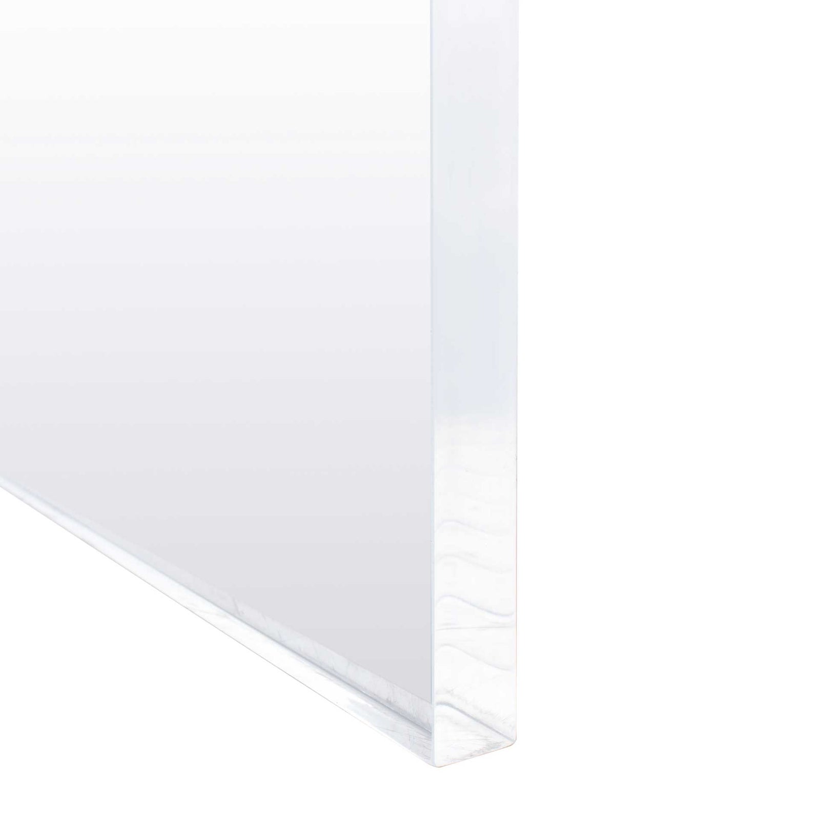 Kyler 1 Drawer Acrylic Nightstand Walnut