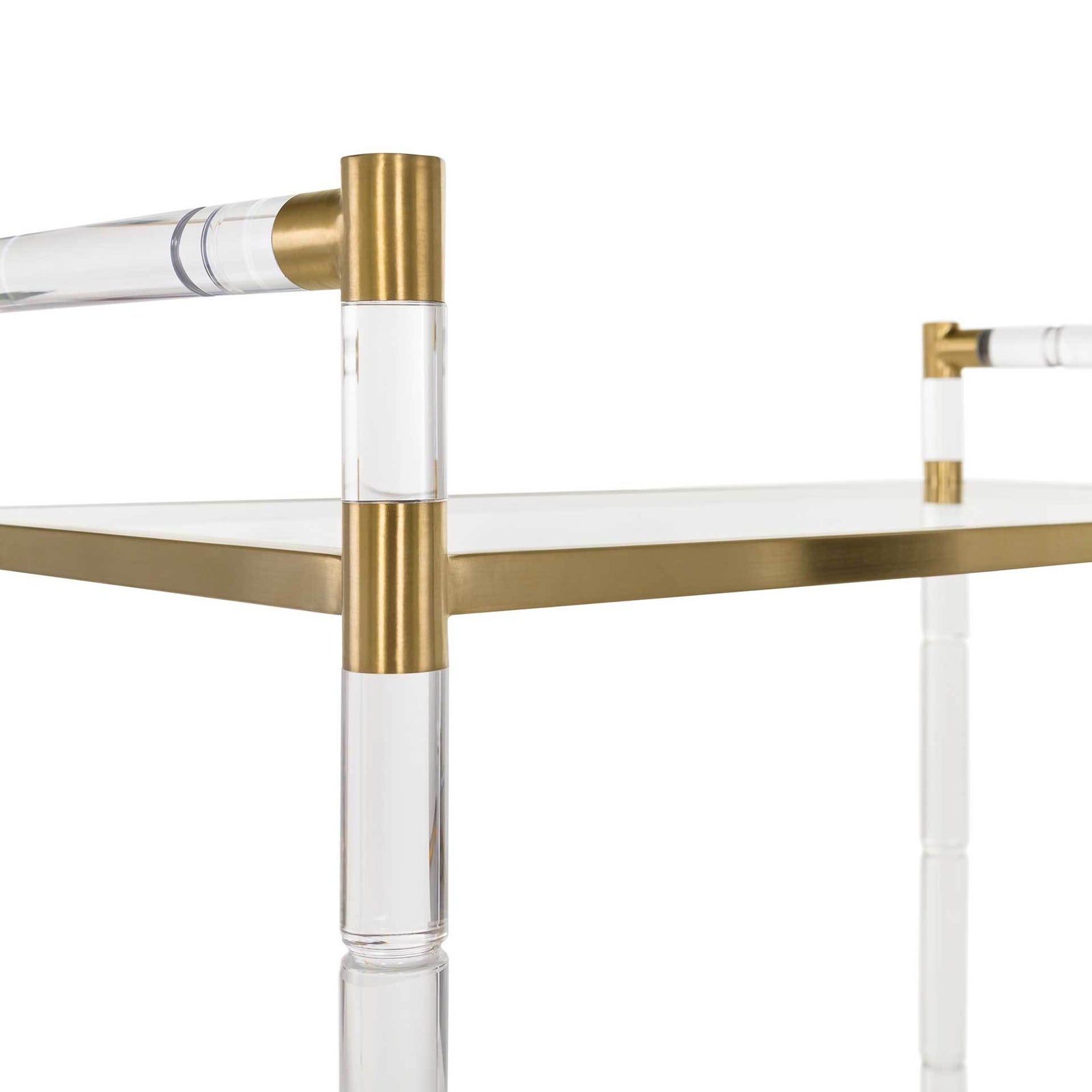 Dustin Bar Trolley Clear/Brass