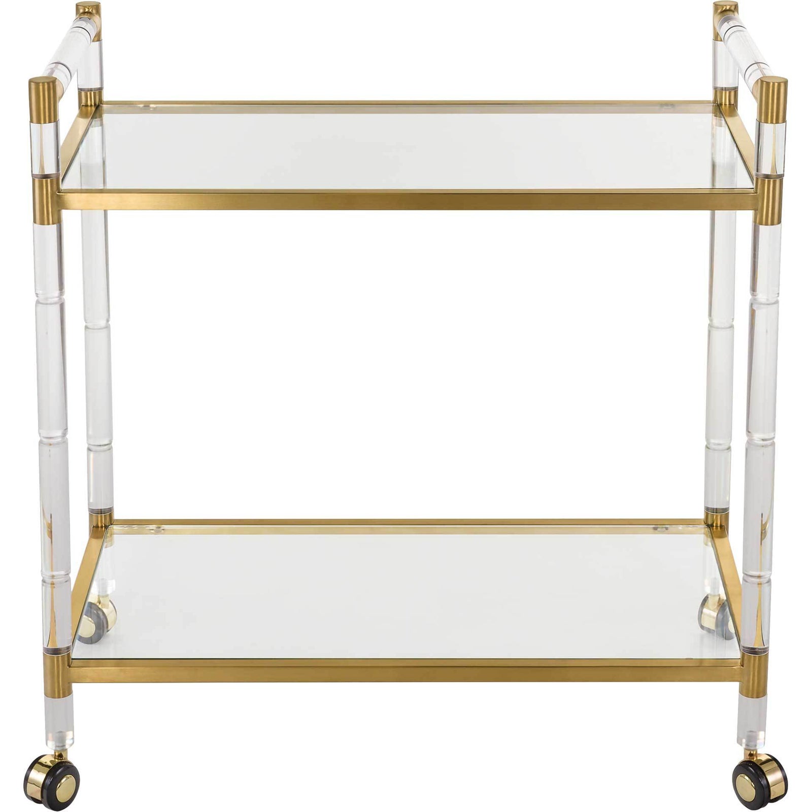 Dustin Bar Trolley Clear/Brass