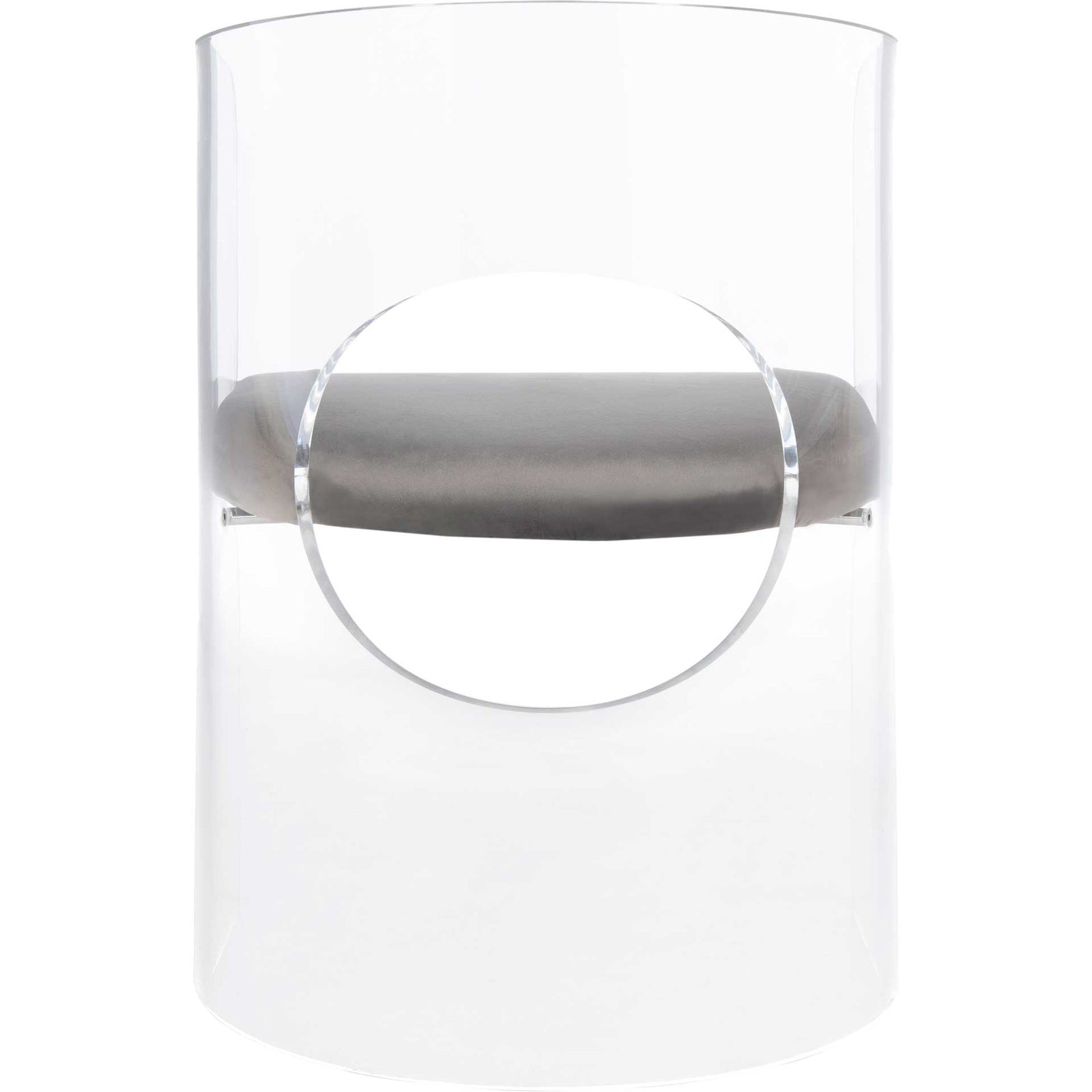 Esther Acrylic Accent Chair Clear/Gray
